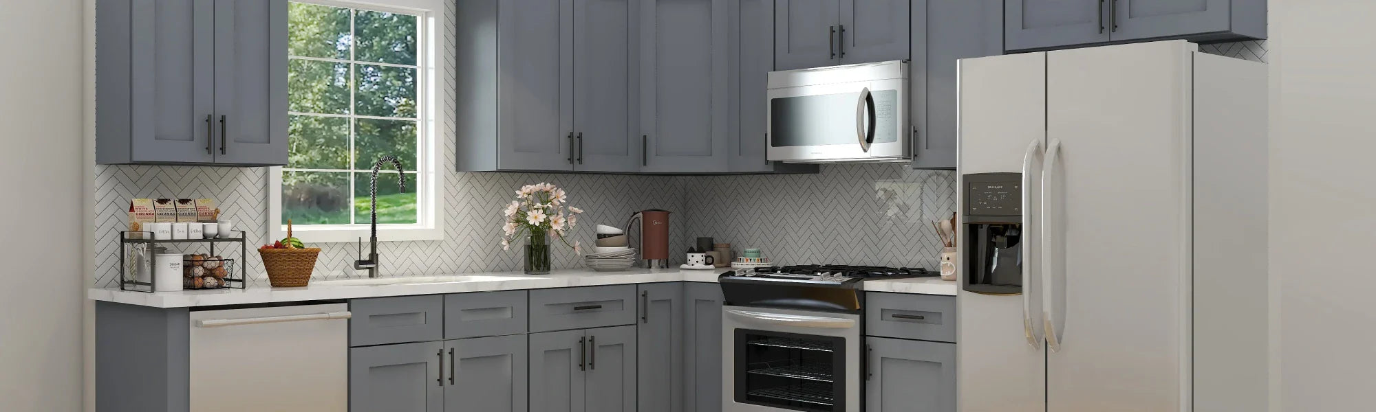LESSCARE COLONIAL GRAY CABINET