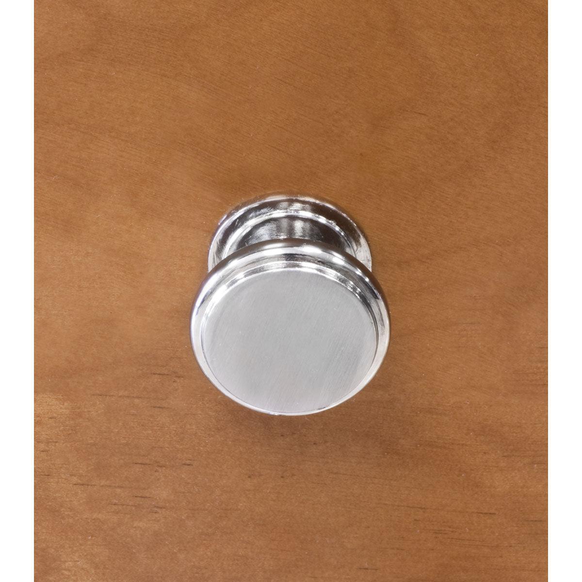 1.125"W Brushed Nickel Knob Door/Drawer Pull P-11 - USADistributor.com