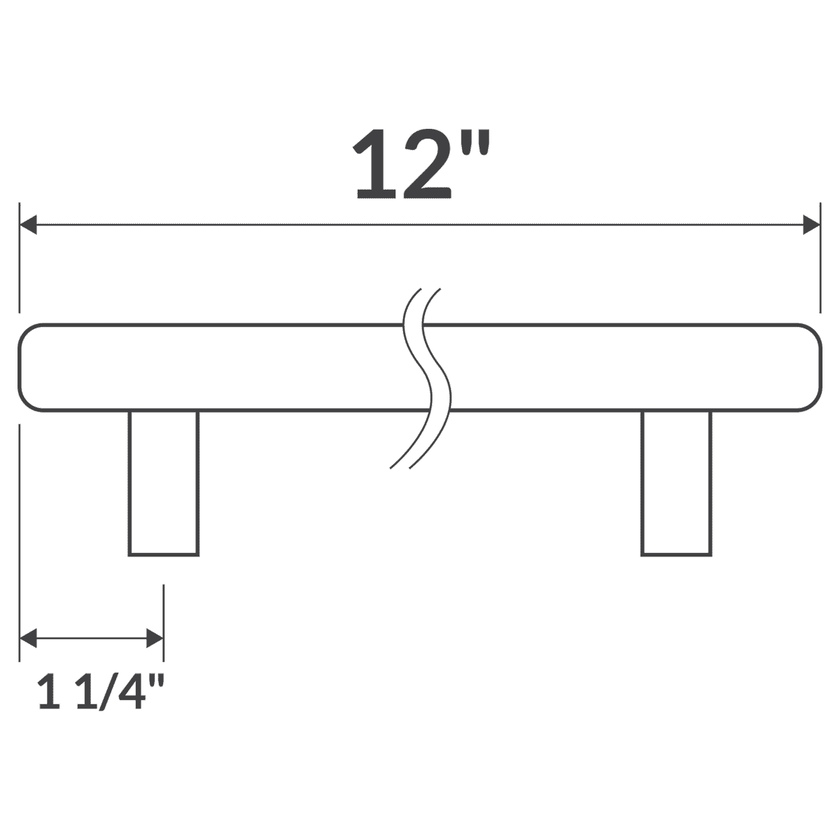 12’’ Door Pull LDH-12G Gold - Hardware