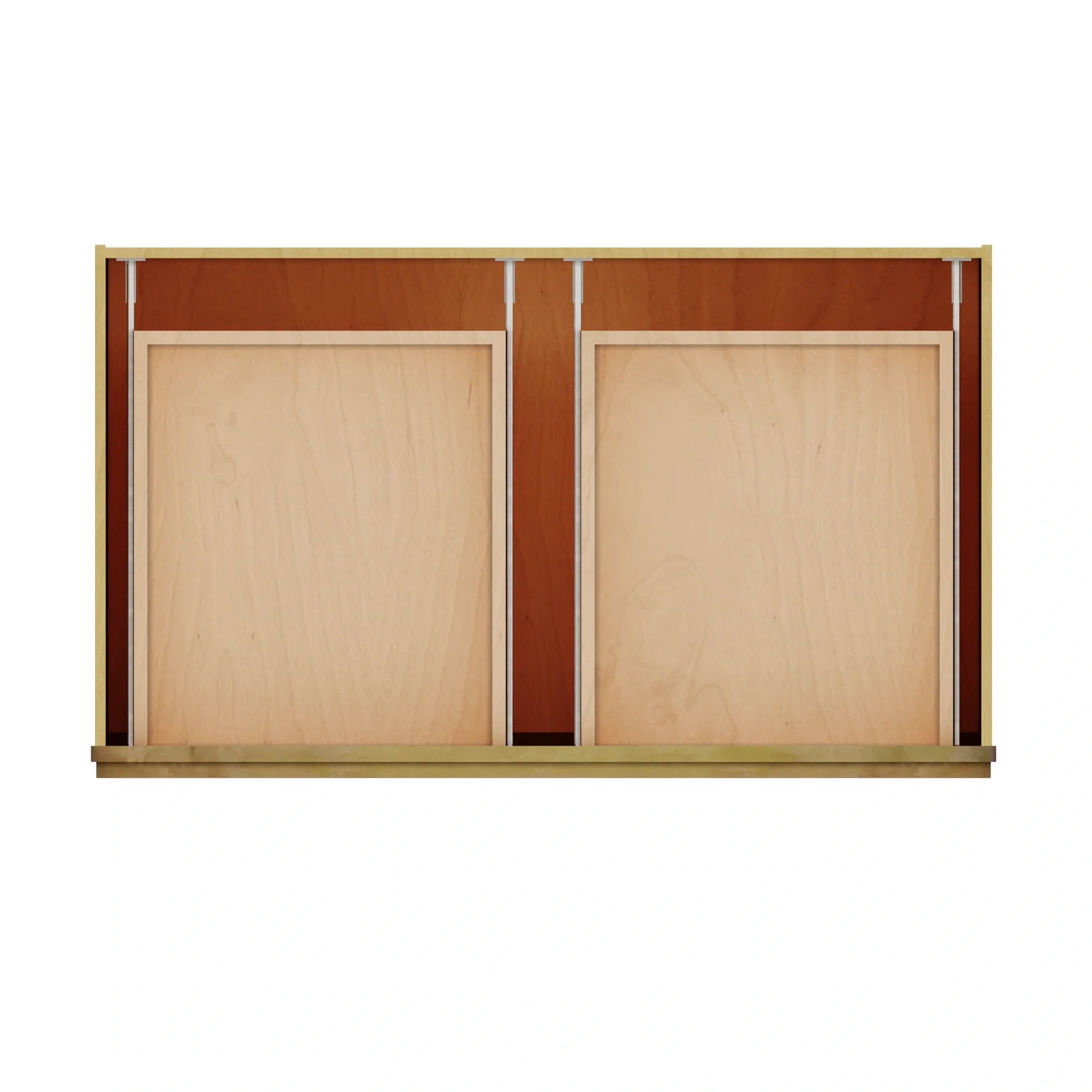 Modernform Cabinet Natural Shaker 42" W X 34 1/2" H X 24" D Double Door Base Cabinet