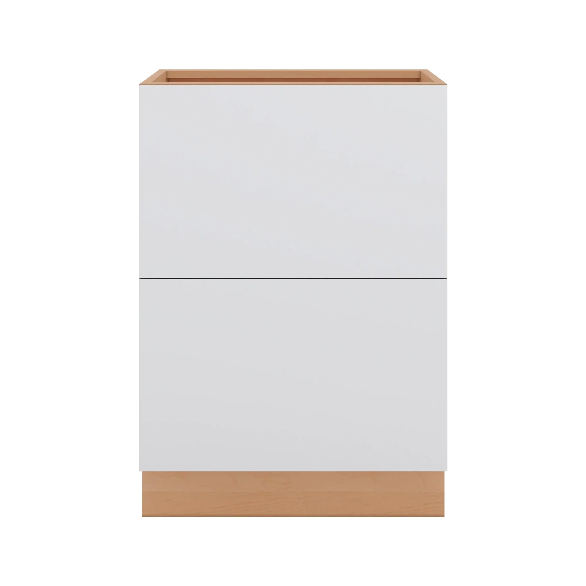 Modernform Cabinet Matte White 24" W X 34 1/2" H X 24" D 2 Drawer Base Cabinet