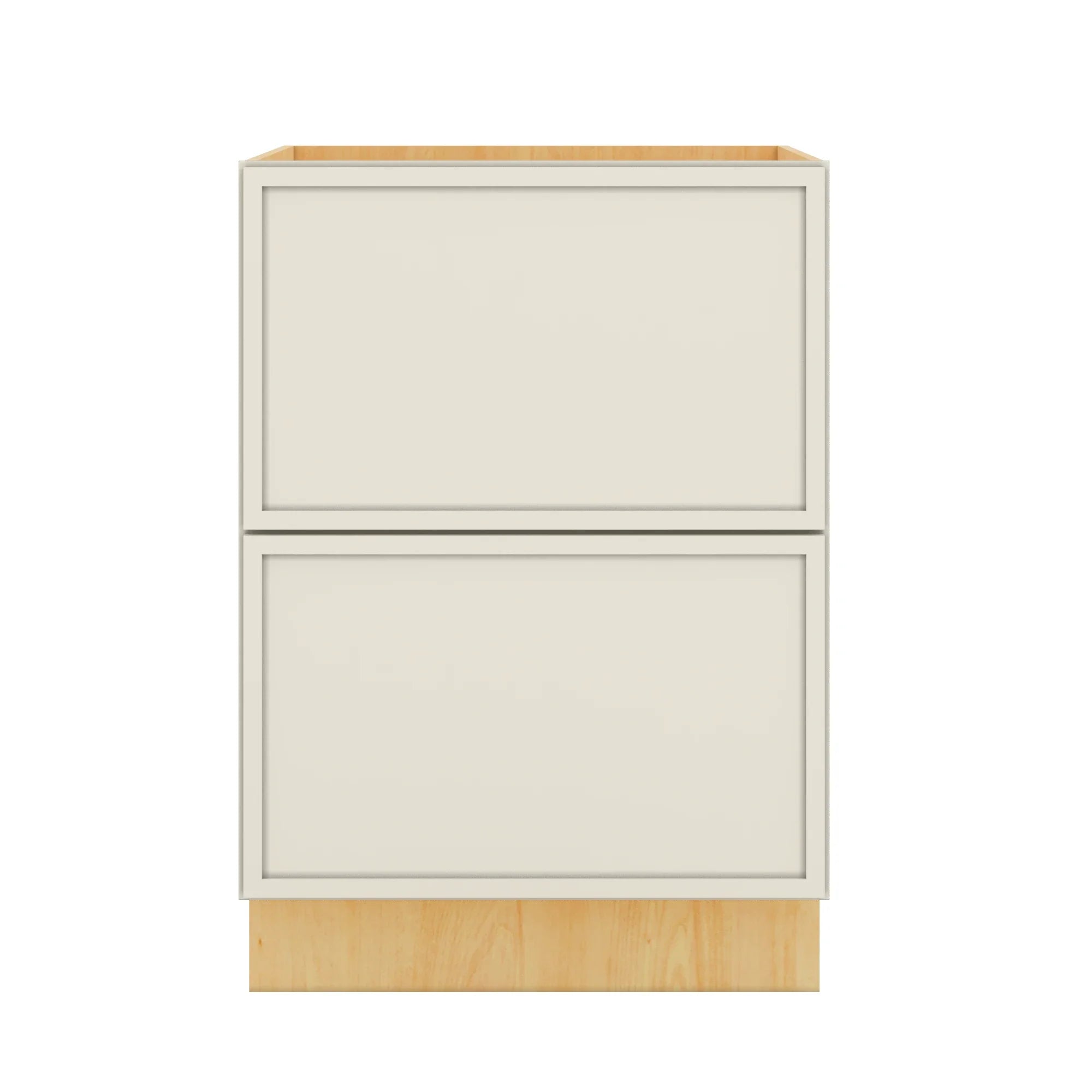 Modernform Cabinet Slim Dove White 24" W X 34 1/2" H X 24" D 2 Drawer Base Cabinet