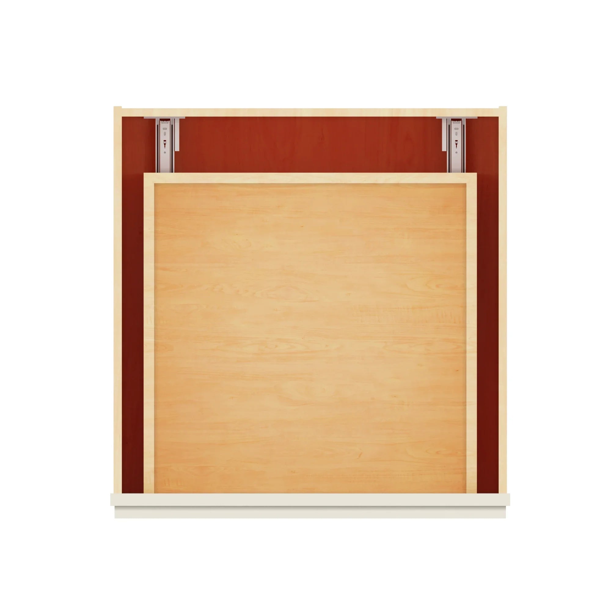 Modernform Cabinet Slim Dove White 24" W X 34 1/2" H X 24" D 2 Drawer Base Cabinet