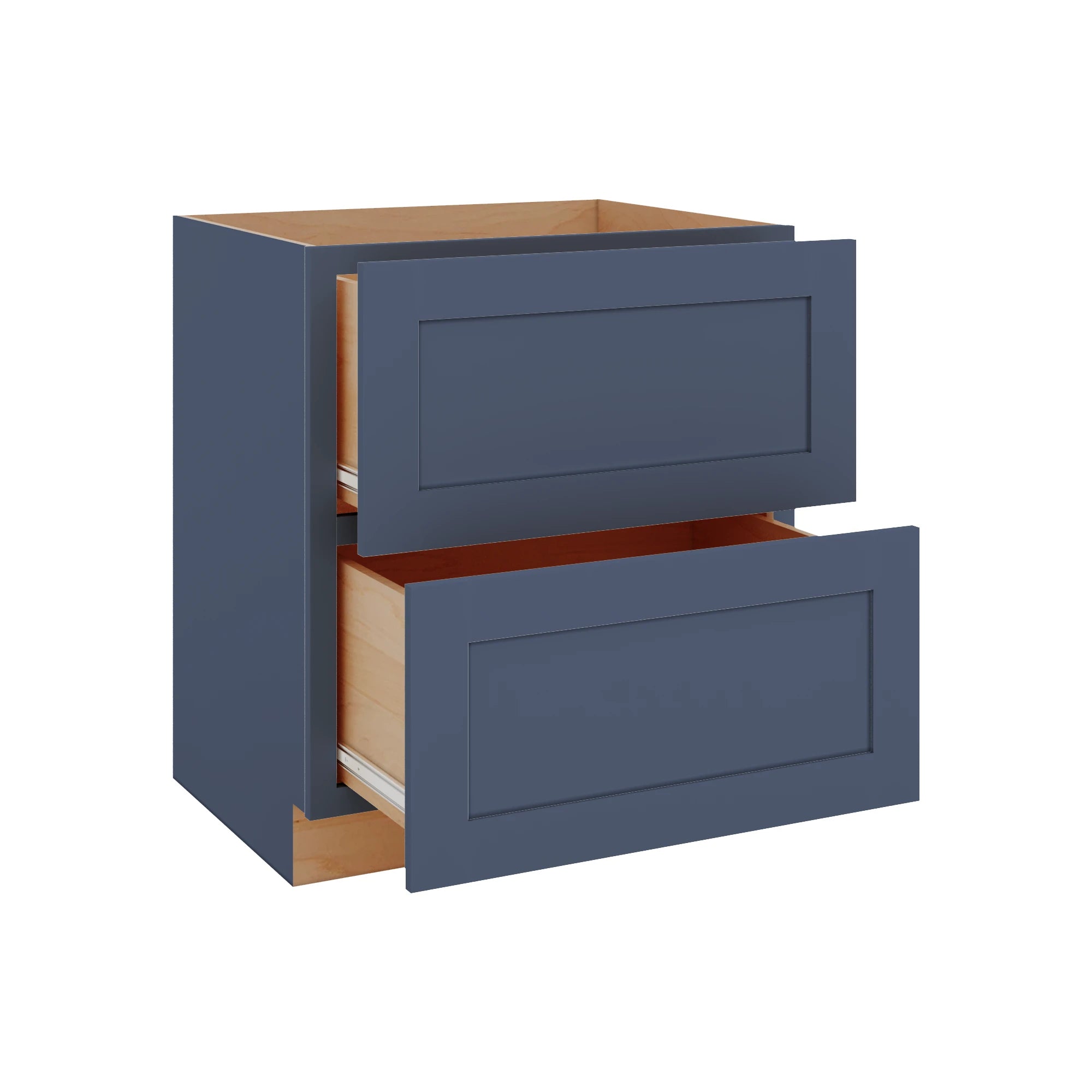 Modernform Cabinet Signature Blue 30" W X 34 1/2" H X 24" D 2 Drawer Base Cabinet