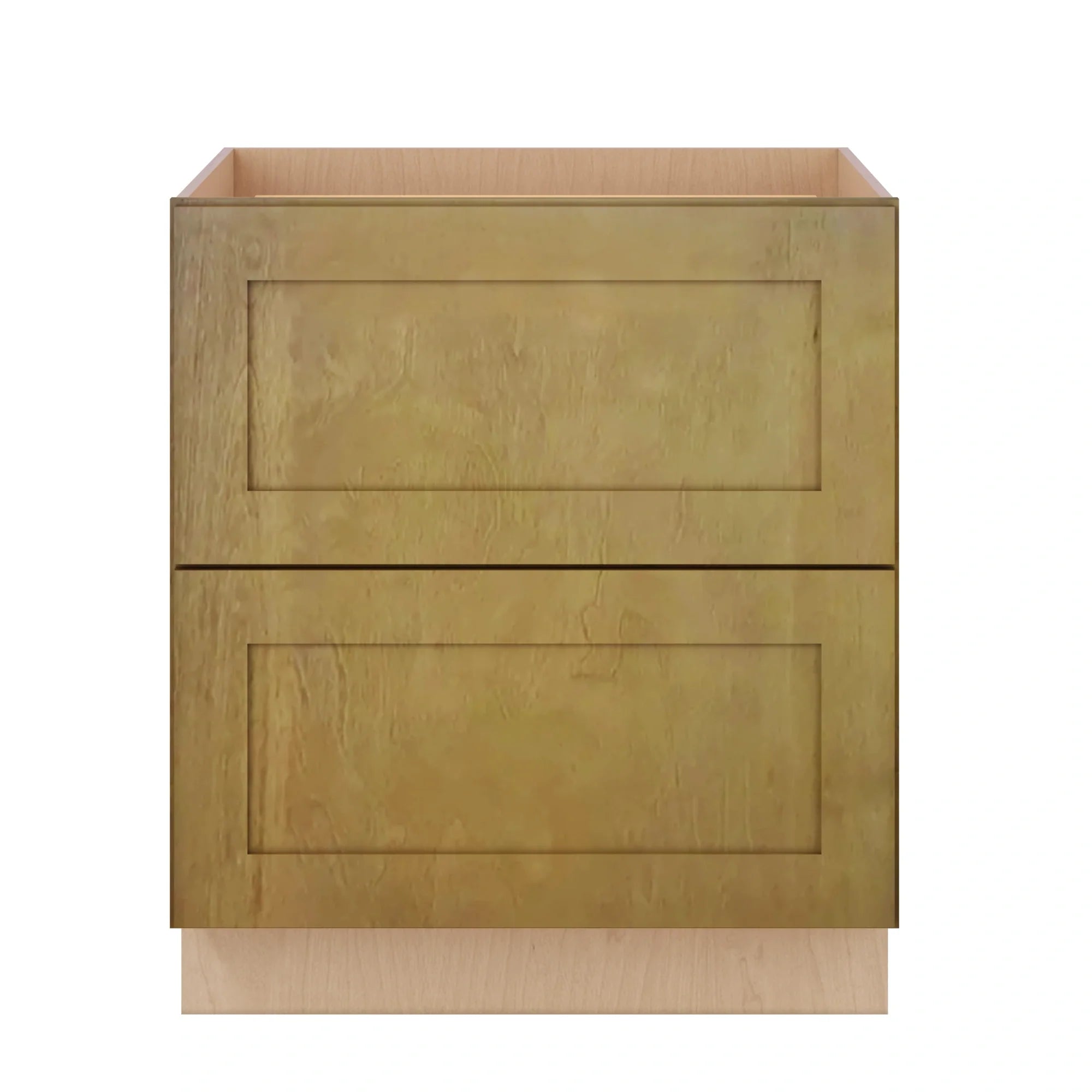 Modernform Cabinet Natural Shaker 30" W X 34 1/2" H X 24" D 2 Drawer Base Cabinet