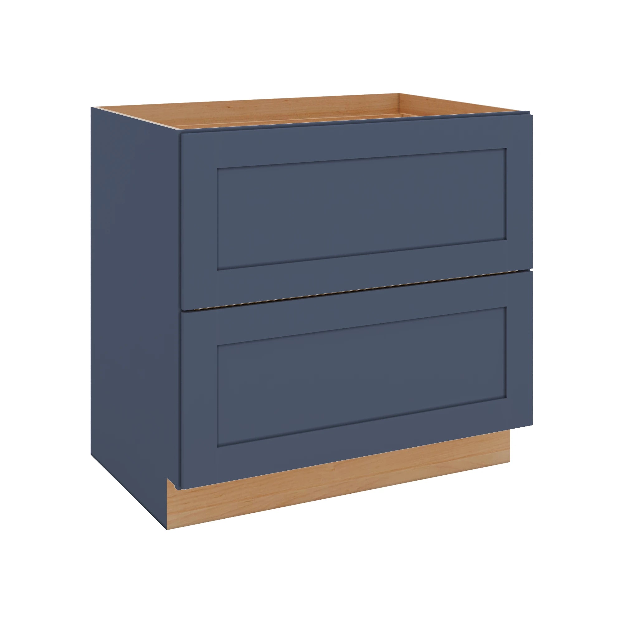 Modernform Cabinet Signature Blue 36" W X 34 1/2" H X 24" D 2 Drawer Base Cabinet