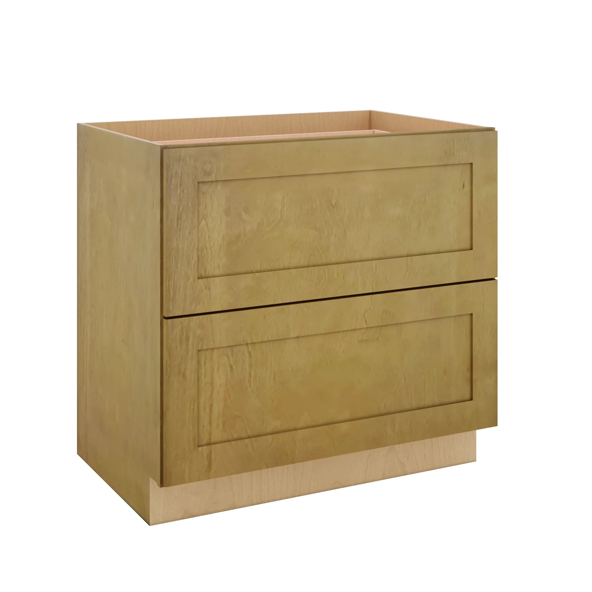 Modernform Cabinet Natural Shaker 36" W X 34 1/2" H X 24" D 2 Drawer Base Cabinet