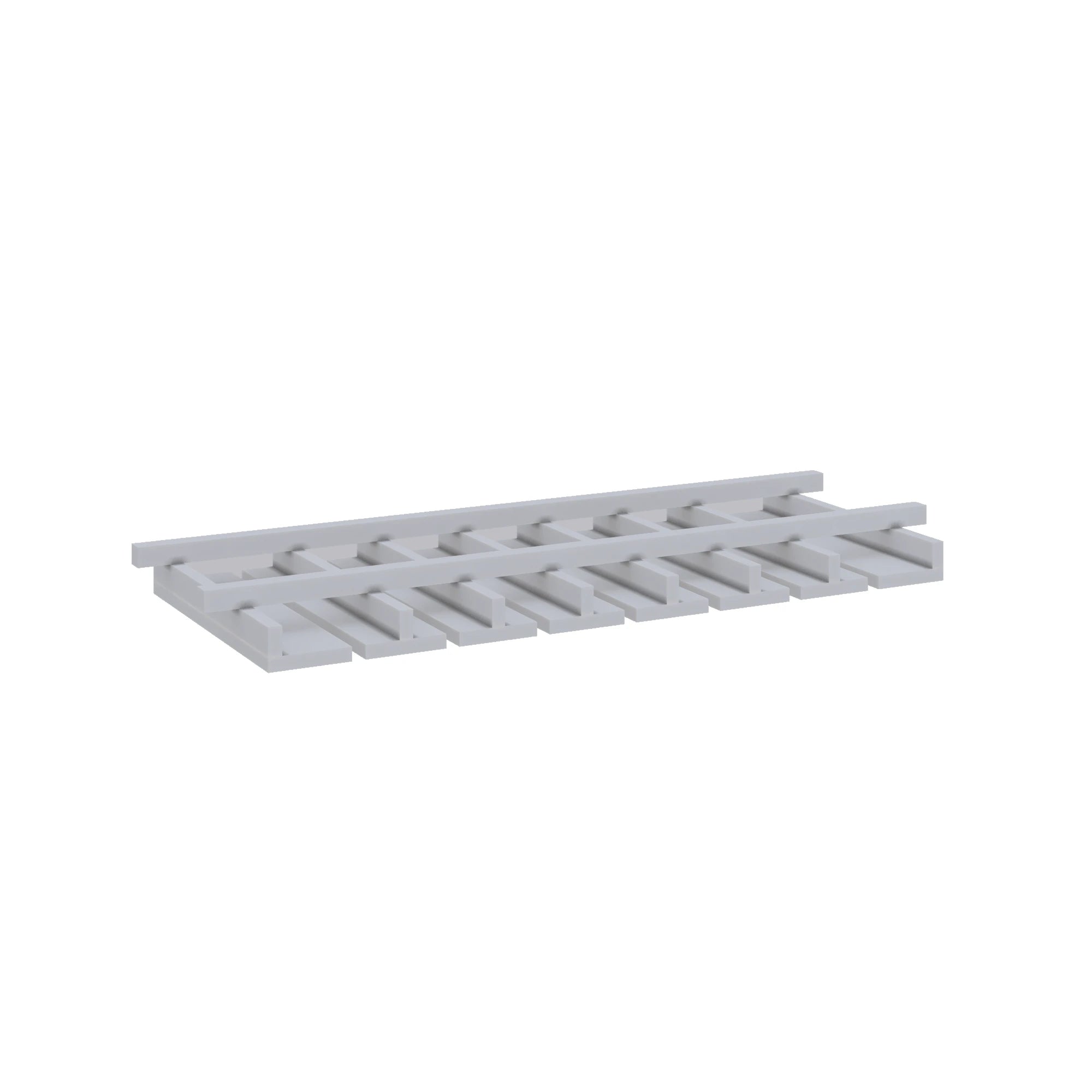 Modernform Cabinet Grey Shaker 30" W X 1 1/2" H X 12" D Wall Glass Rack