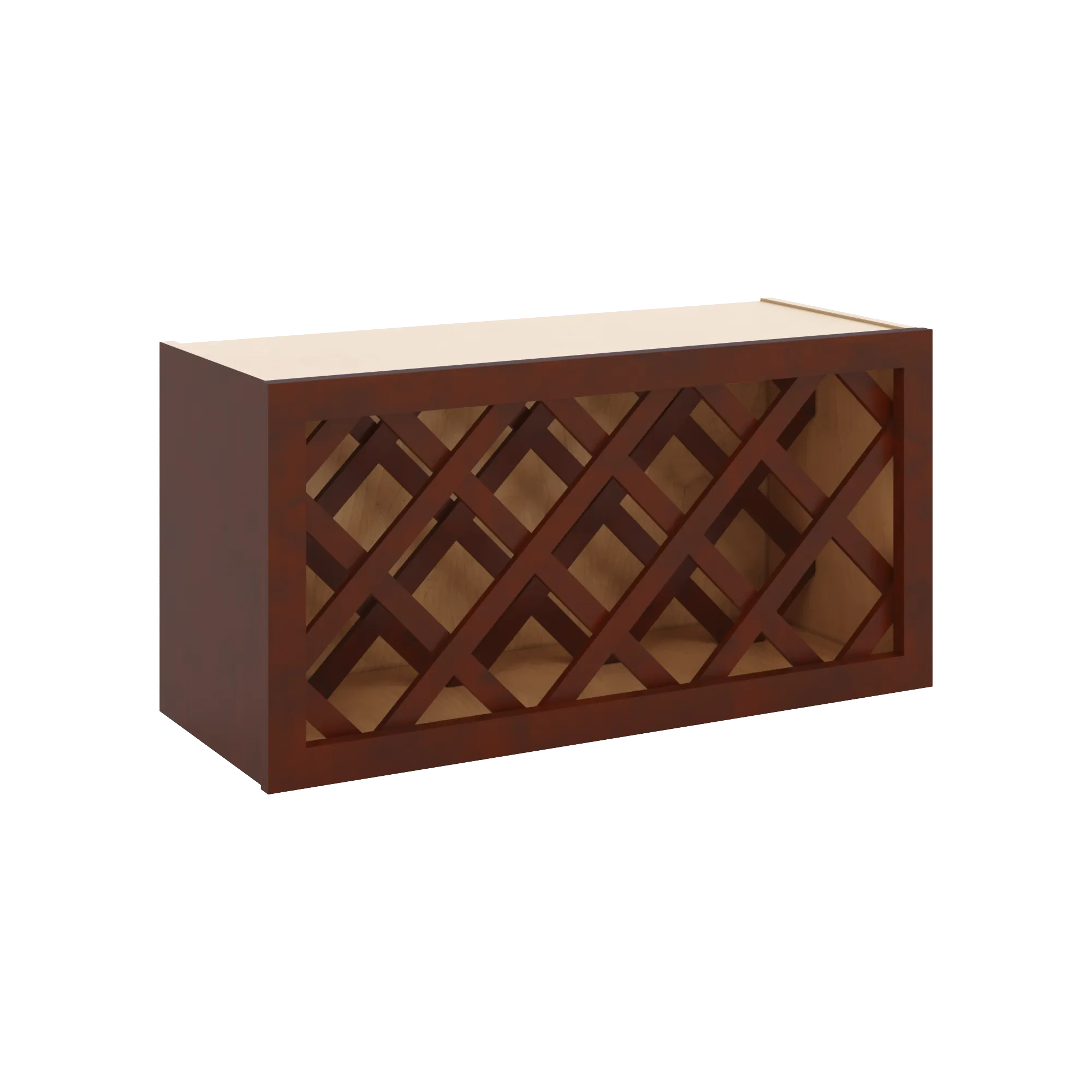J&K Mahogany J5 Wine Rack - 30" W x 15" H x 12" D