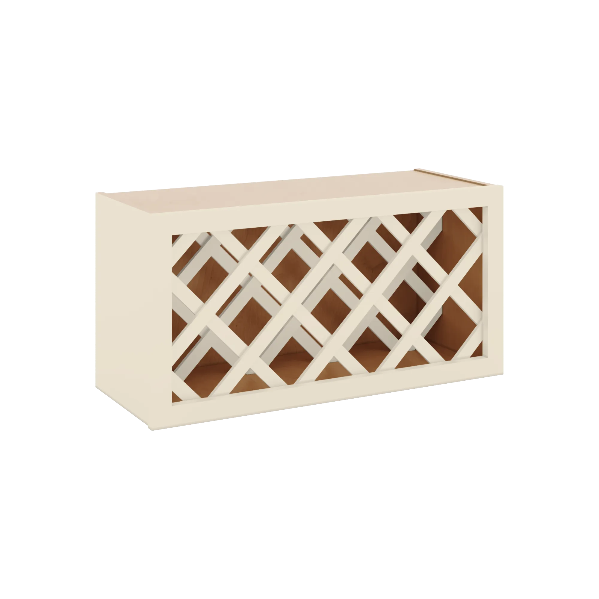 J&K Pearl Glazed H9 Wine Rack - 30" W x 15" H x 12" D