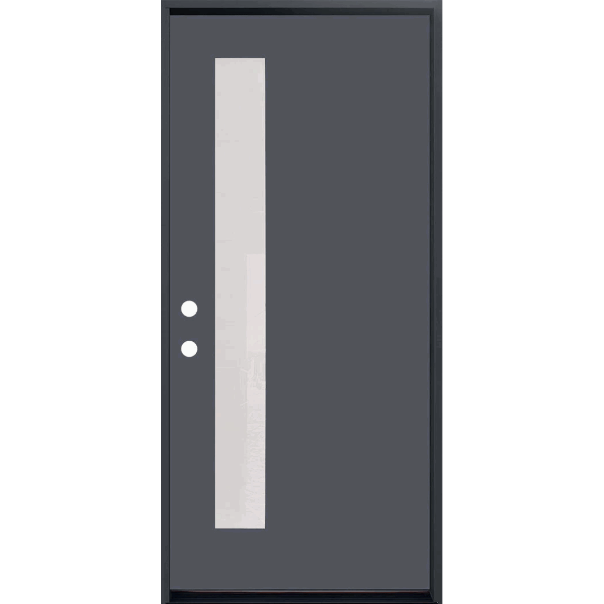 1 LITE OFFSITE, ACID ETCH FIBERGLASS DOOR PAINTED GREY AAADistributor