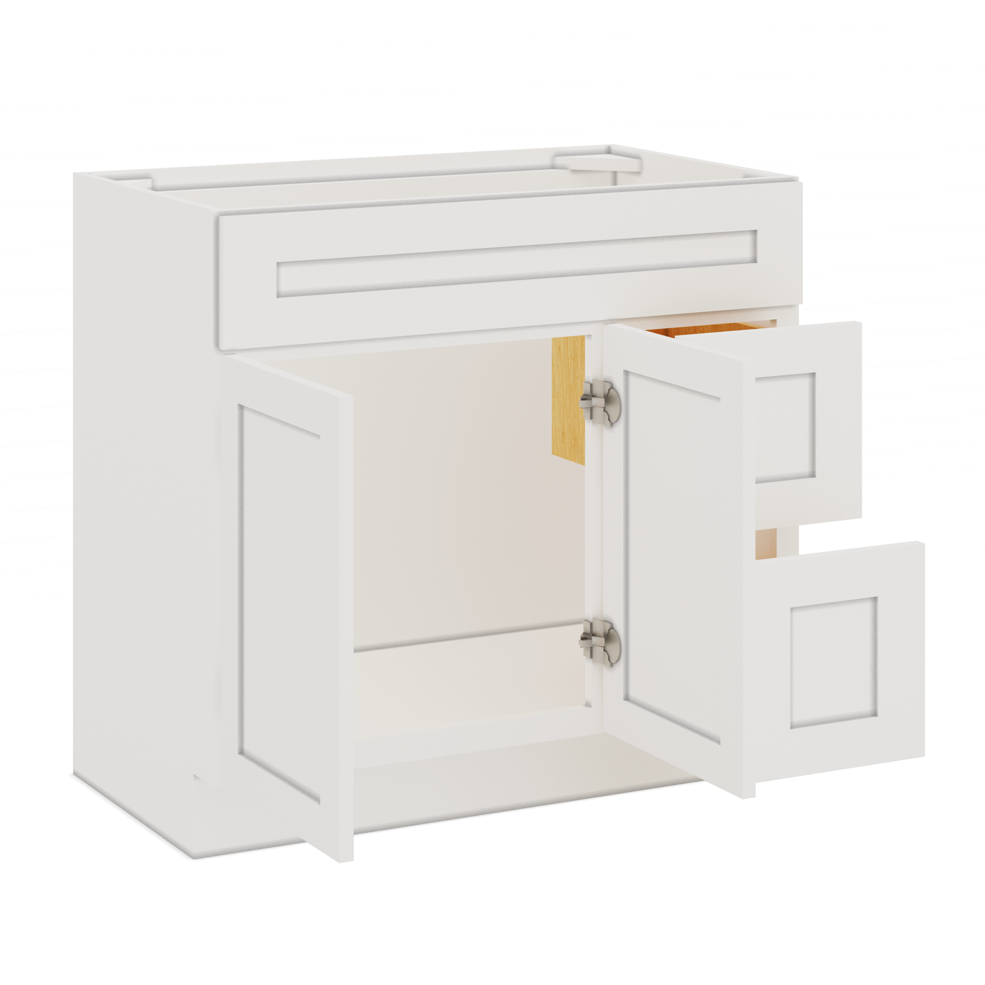 36 w x 21 d 34 5 h vanity sink base cabinet with right drawers alpina 530