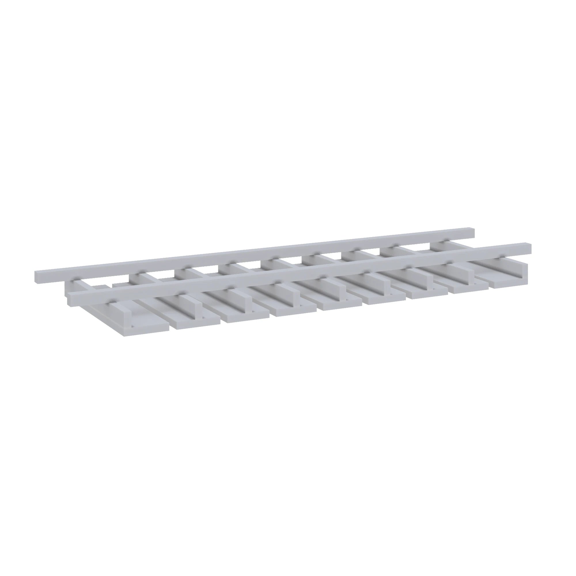 Modernform Cabinet Grey Shaker 36" W X 1 1/2" H X 12" D Wall Glass Rack