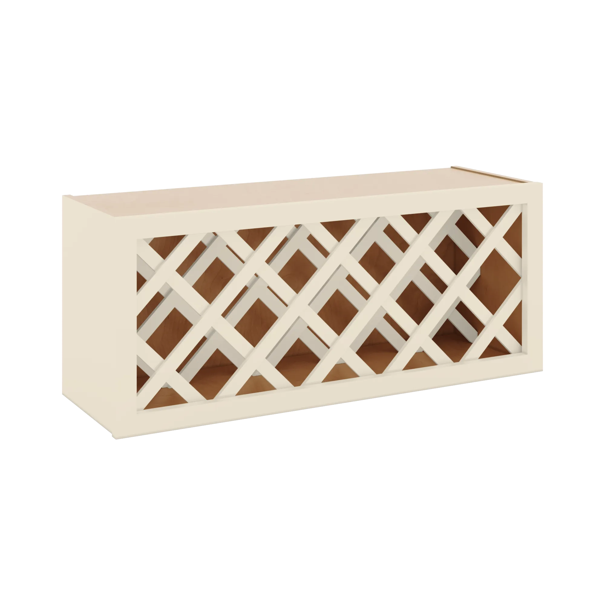 J&K Pearl Glazed H9 Wine Rack - 36" W x 15" H x 12" D