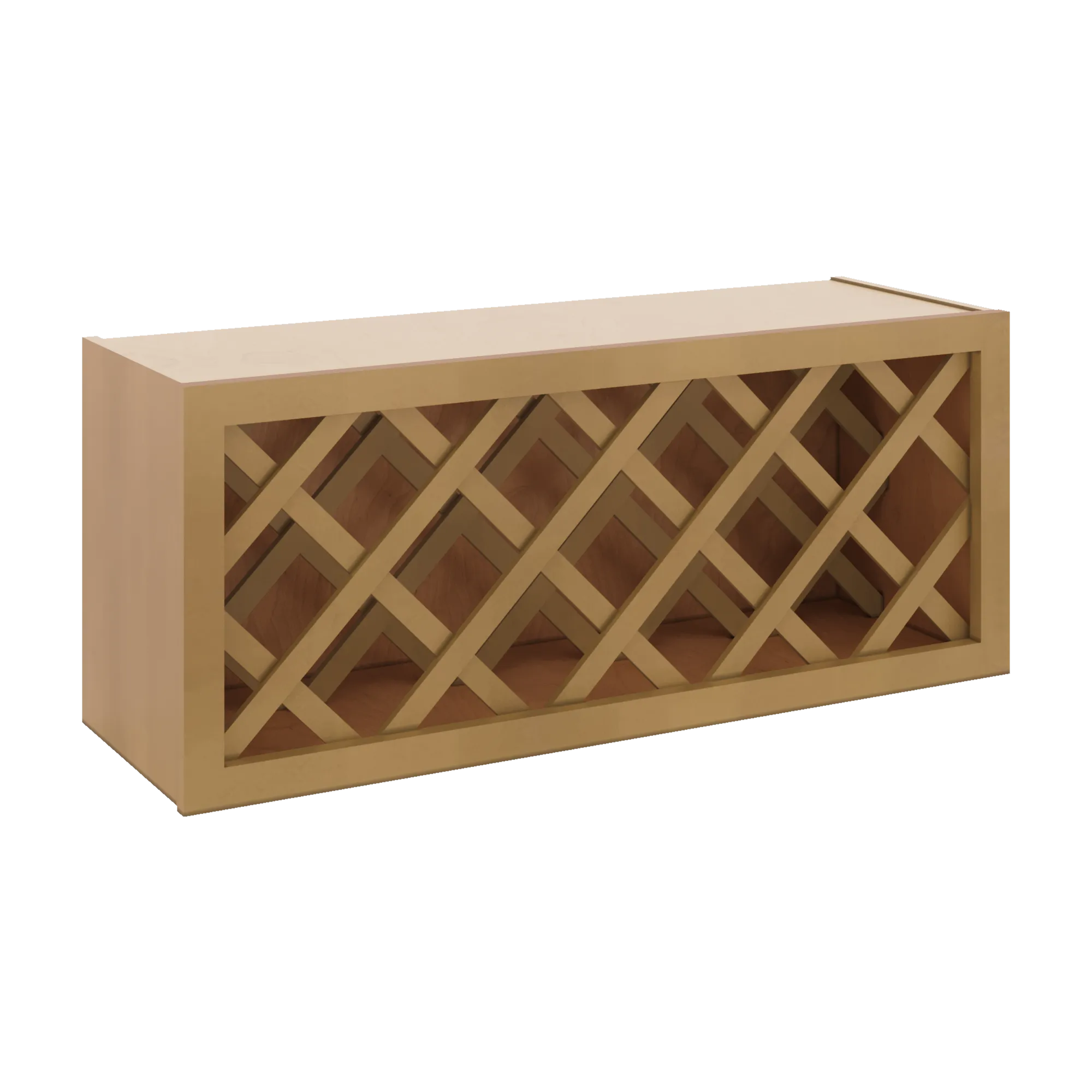 J&K Butterscotch B8 Wine Rack - 36" W x 15" H x 12" D