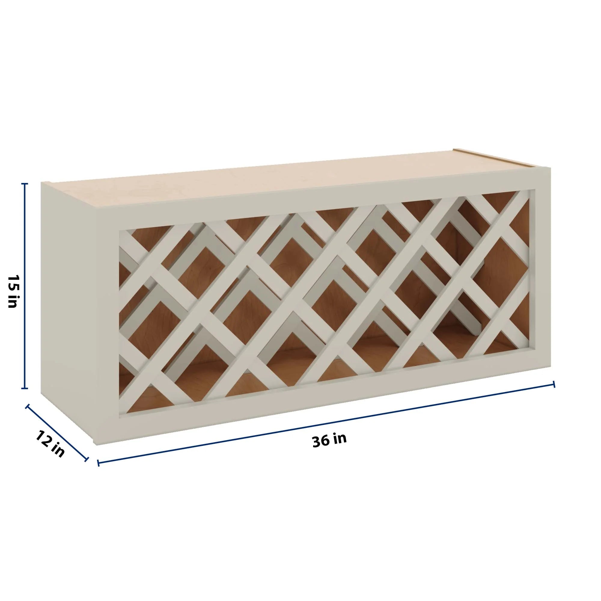 J&K Pebble B6 Wine Rack - 36" W x 15" H x 12" D
