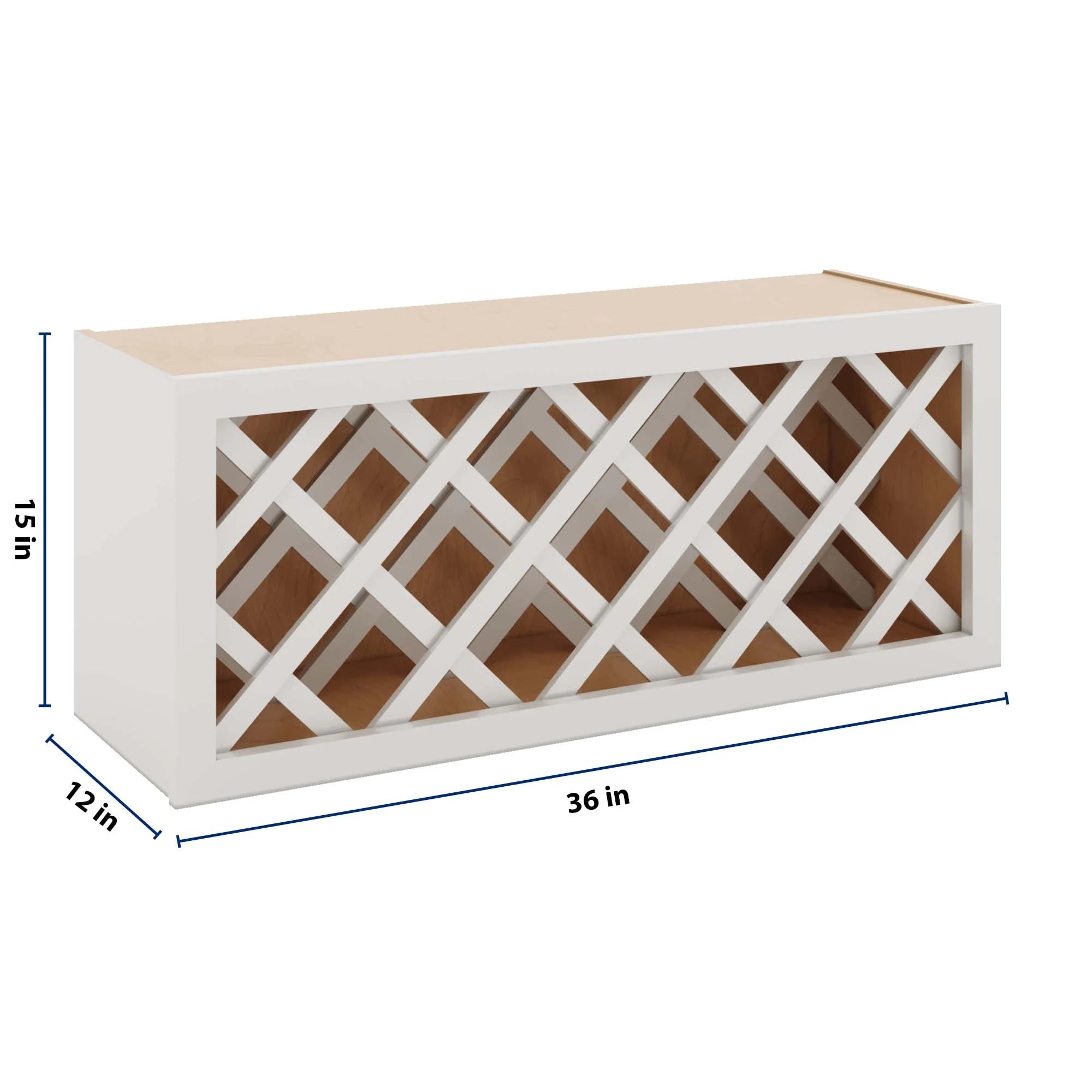 J&K Pure B5 Wine Rack - 36" W x 15" H x 12" D