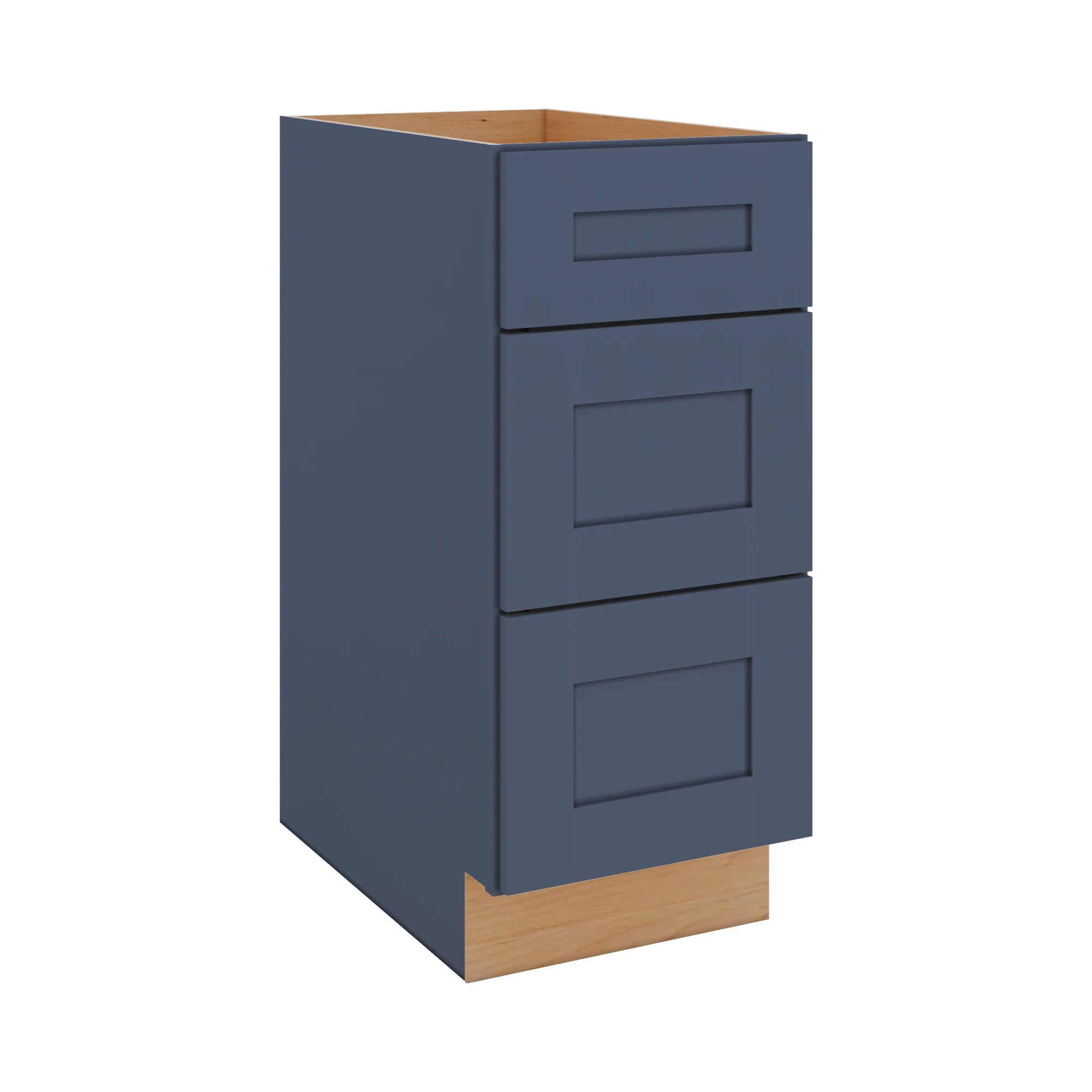 Modernform Cabinet Signature Blue 15" W X 34 1/2" H X 24" D 3 Drawer Base Cabinet