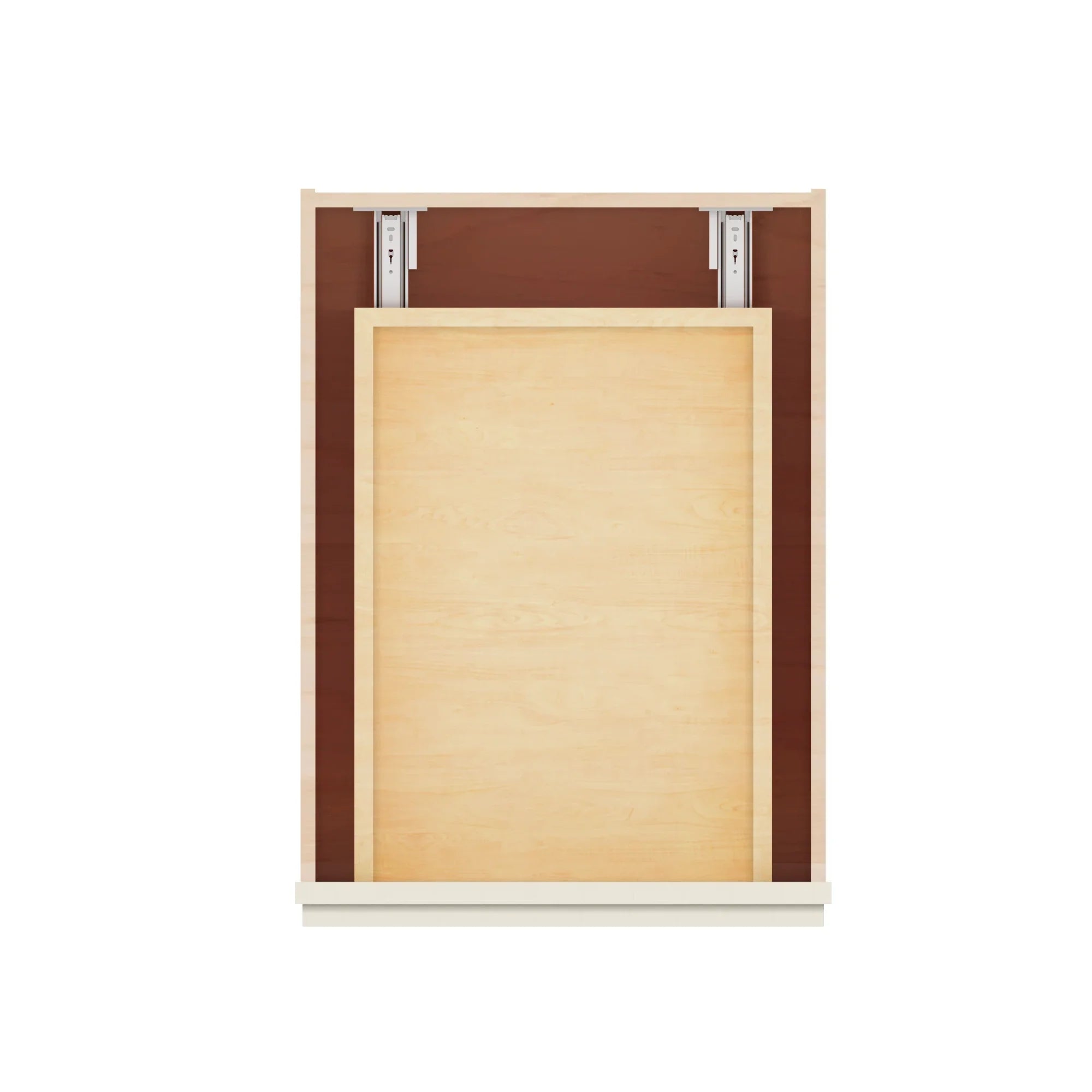 Modernform Cabinet Slim Dove White 18" W X 34 1/2" H X 24" D 3 Drawer Base Cabinet