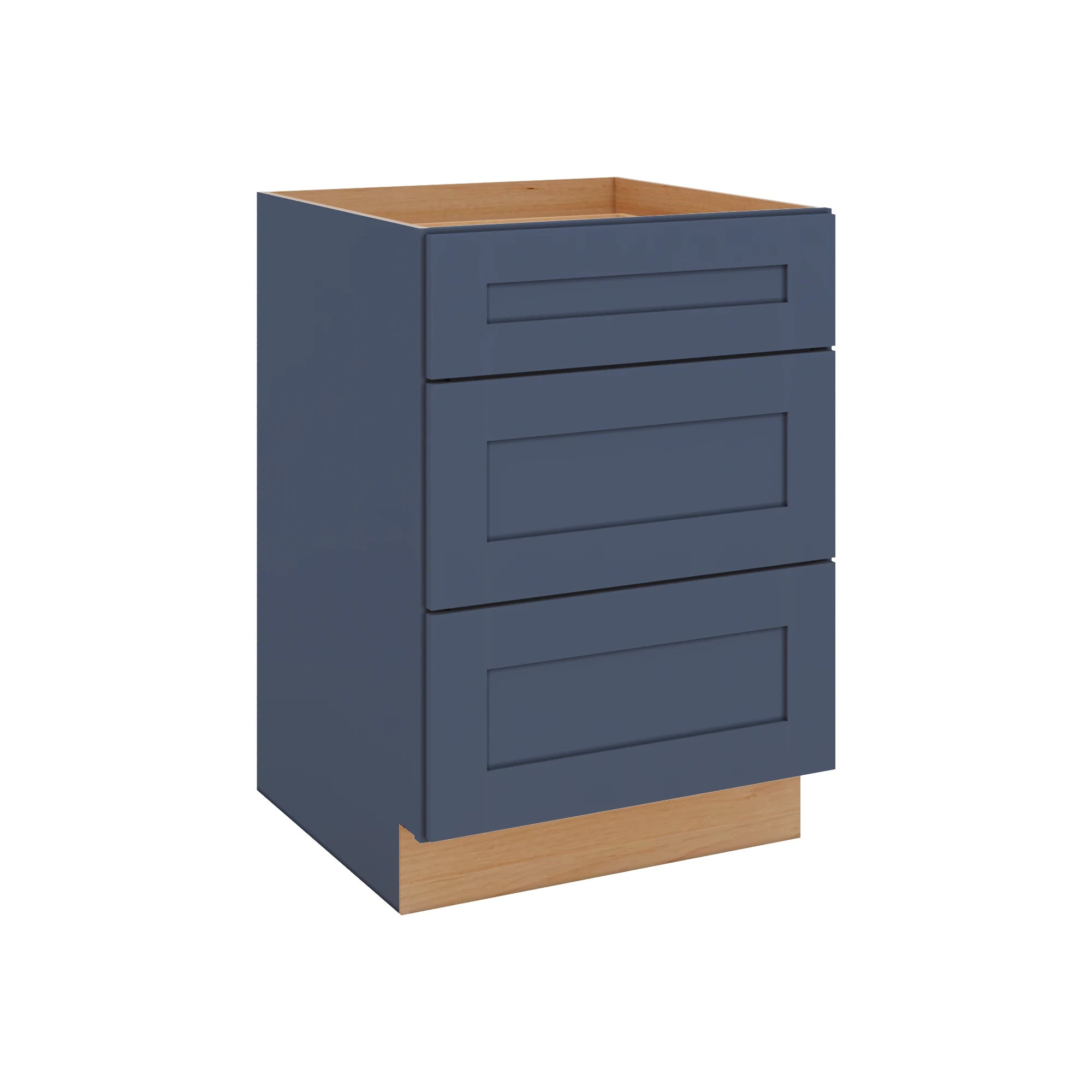 Modernform Cabinet Signature Blue 24" W X 34 1/2" H X 24" D 3 Drawer Base Cabinet
