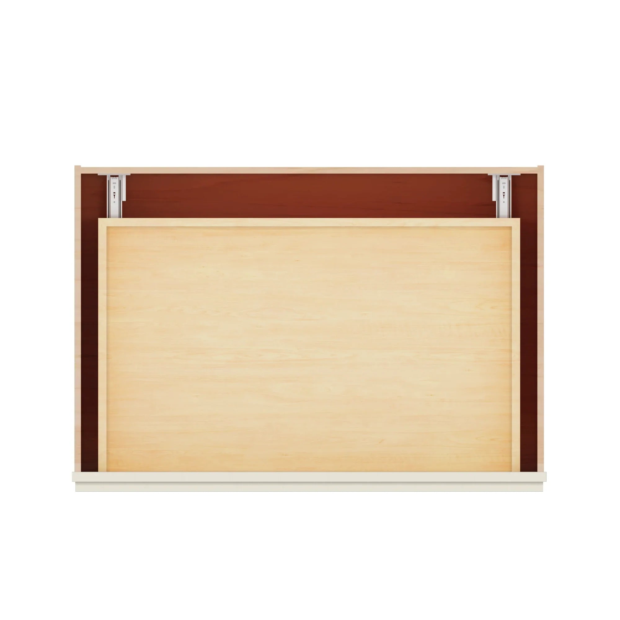 Modernform Cabinet Slim Dove White 36" W X 34 1/2" H X 24" D 3 Drawer Base Cabinet