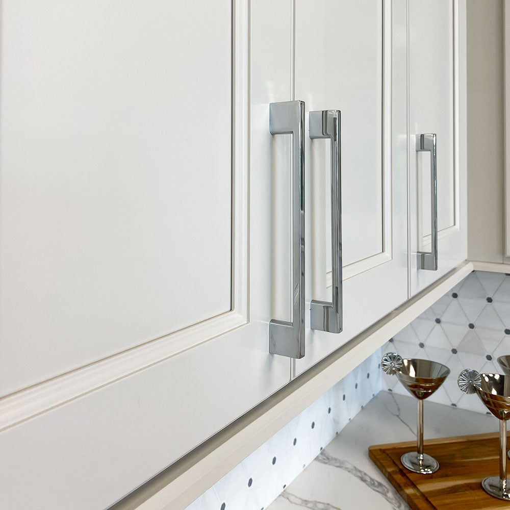 7 1/2’’ Chrome Cabinet Pull H8372-160C - Hardware