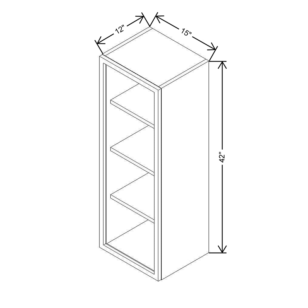 CNC Classic Milano Ash 39" W X 30" H Double Door Wall Cabinet