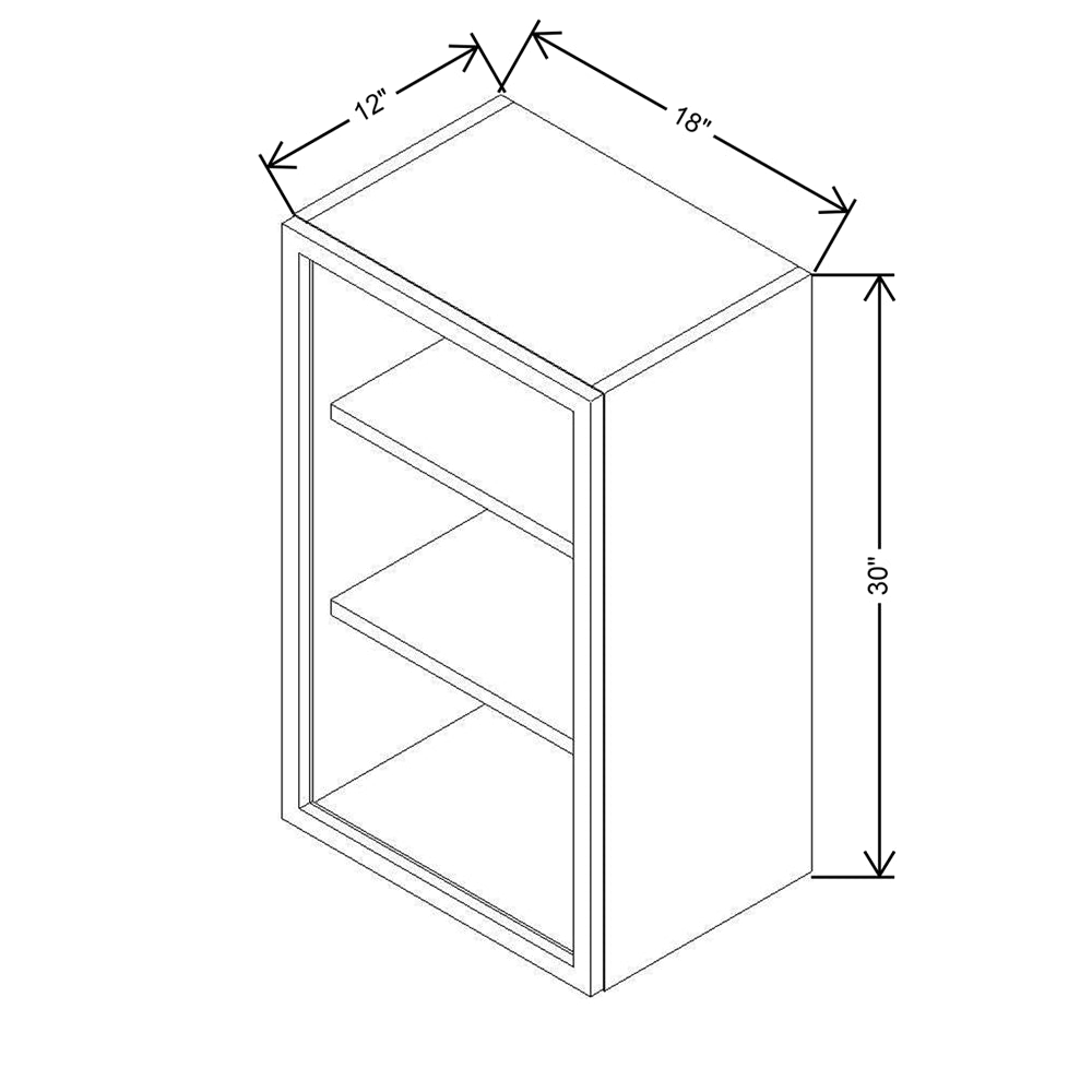 CNC Classic Milano Sand 39" W X 12" H Double Door Wall Cabinet