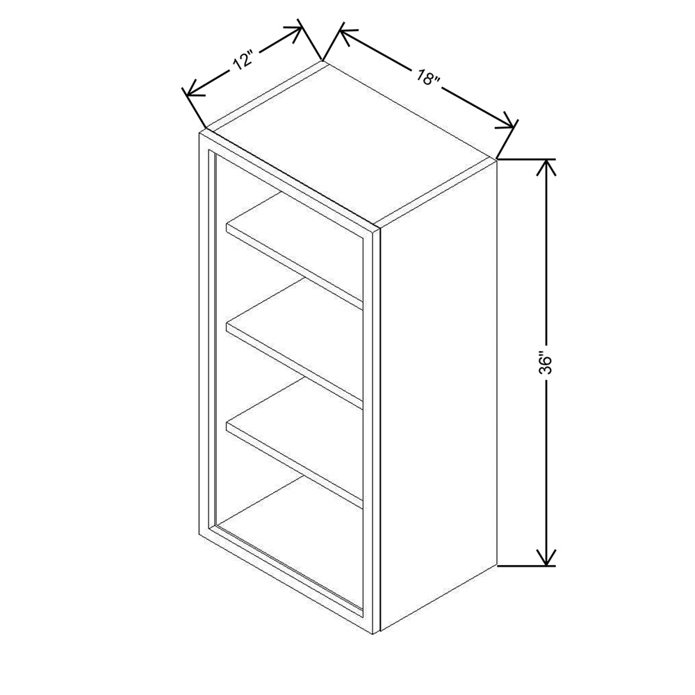 CNC Classic Milano Polar White 39" W X 18" H X 24" D Double Door Wall Cabinet