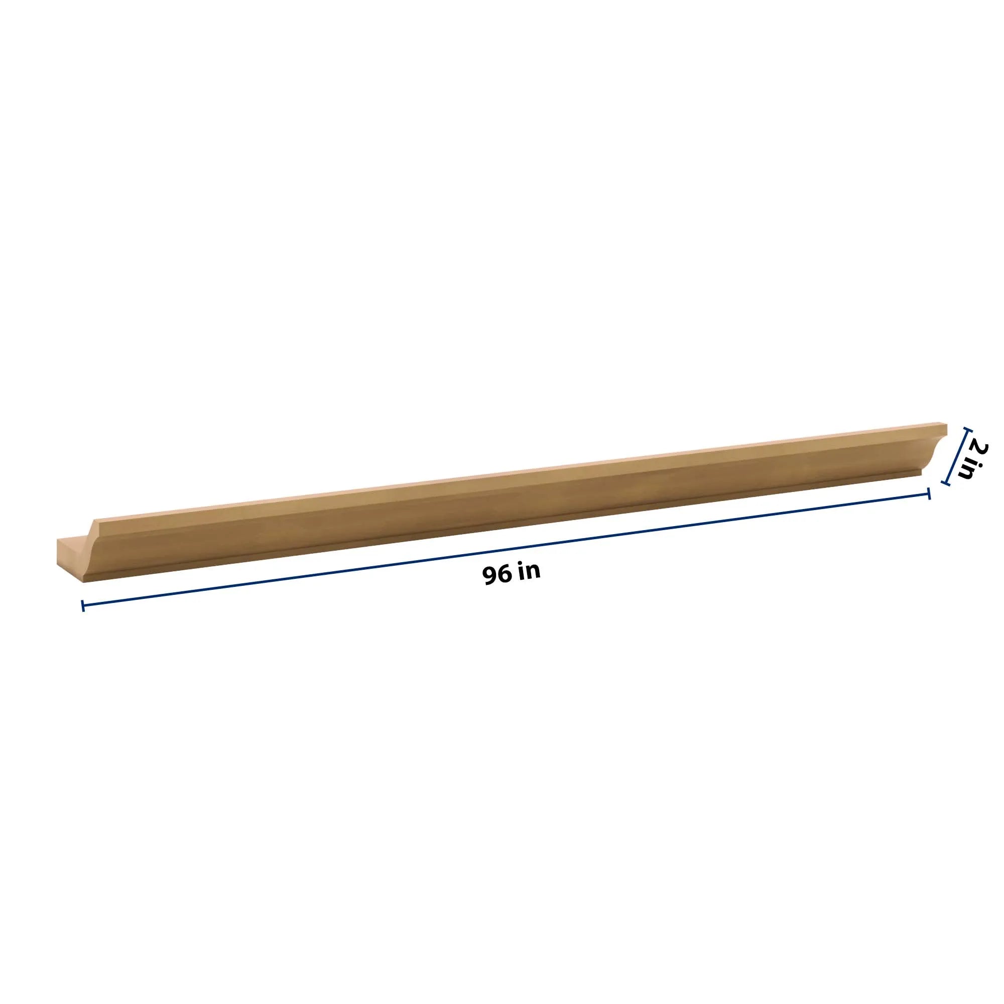 J&K Butterscotch B8 96" W 10- 3 1/4" Crown Molding with Base