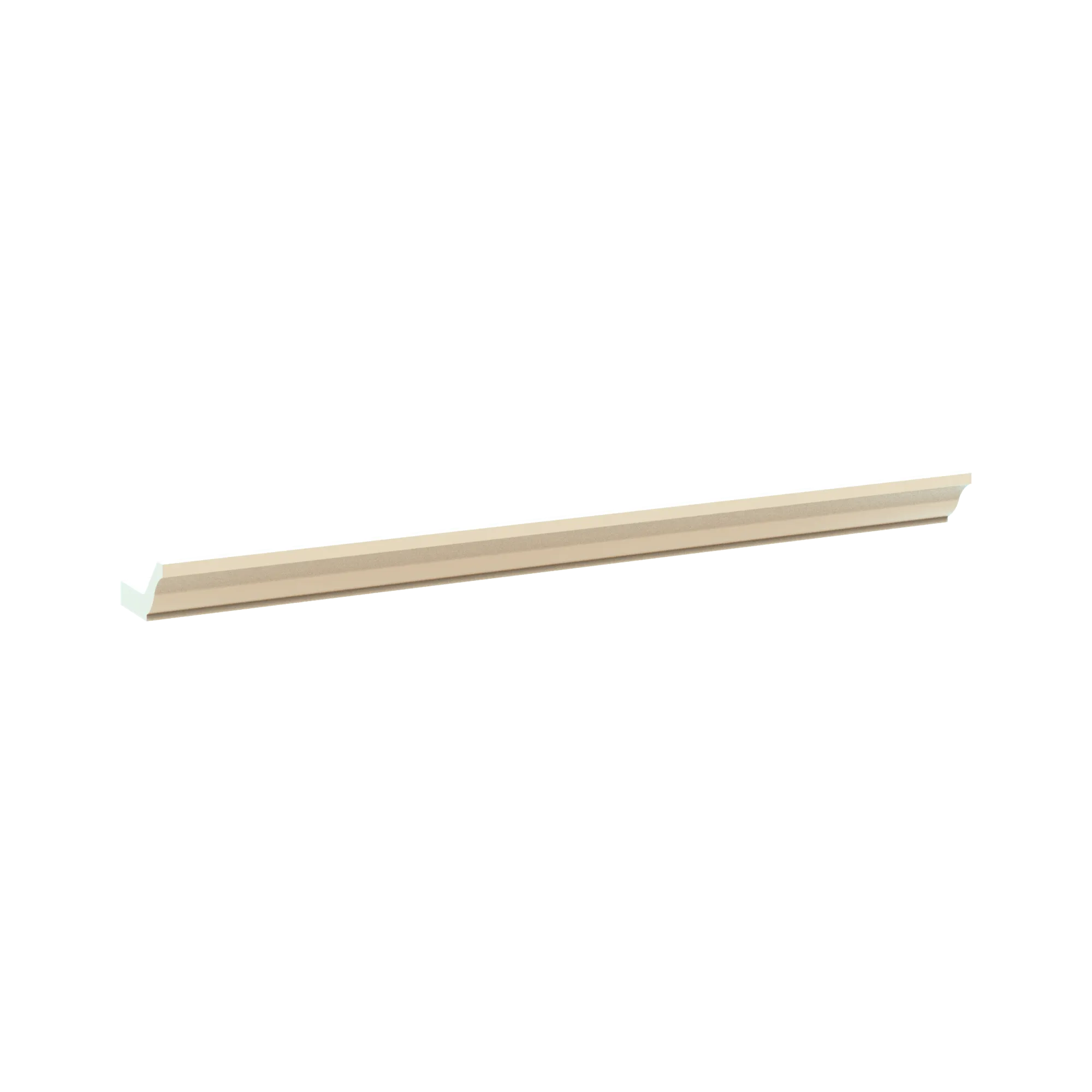 J&K Creme Glazed A7 96" W 10- 3 1/4" Crown Molding with Base