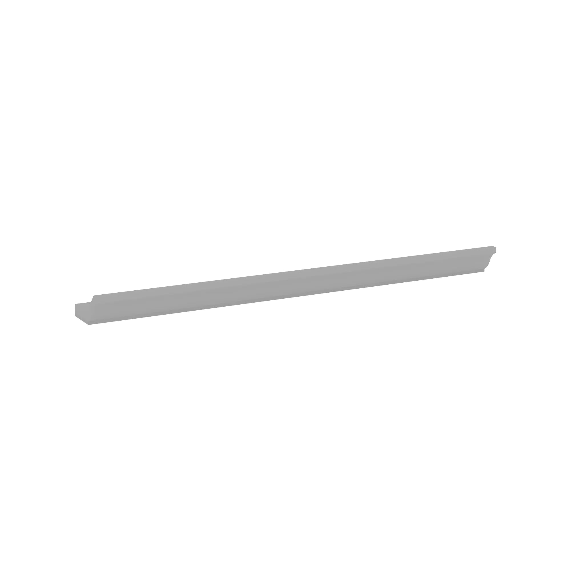 J&K Castle Grey S5 96" W 10- 3 1/4" Crown Molding with Base