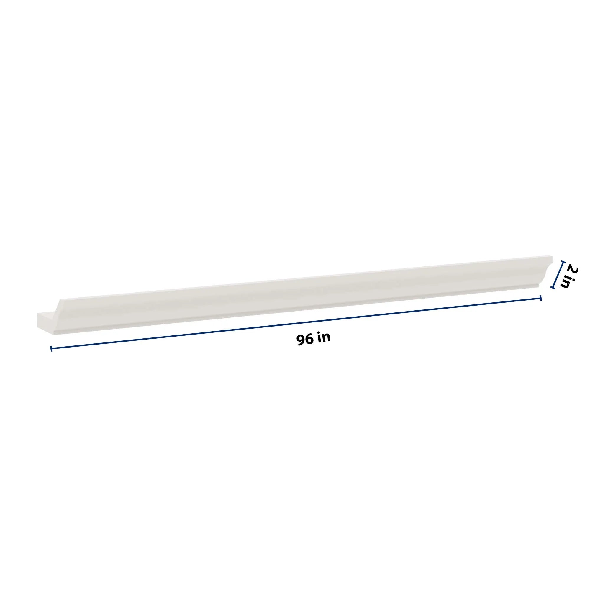 J&K Dove E1 96" W 10- 3 1/4" Crown Molding with Base