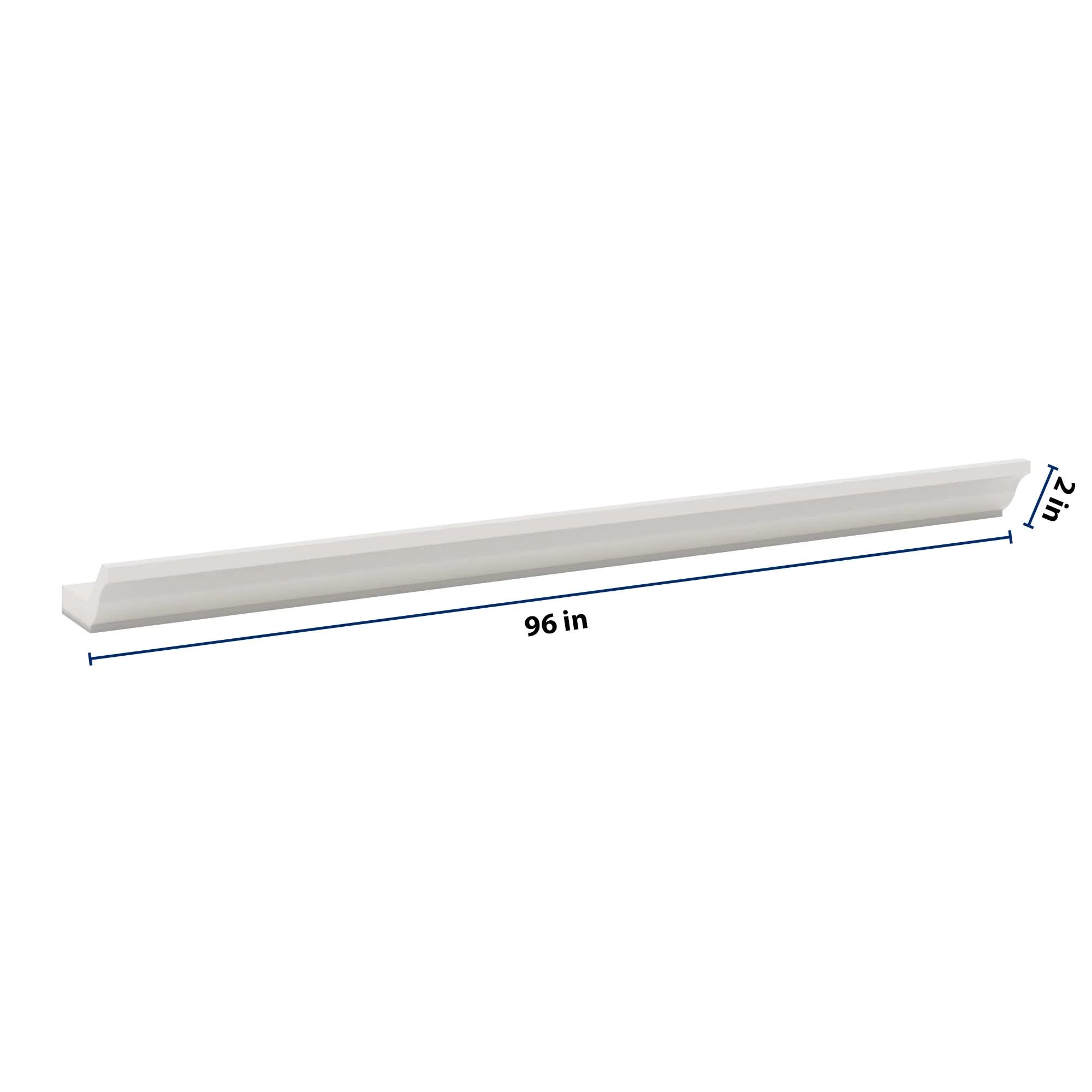 J&K Pure B5 96" W 10- 3 1/4" Crown Molding with Base