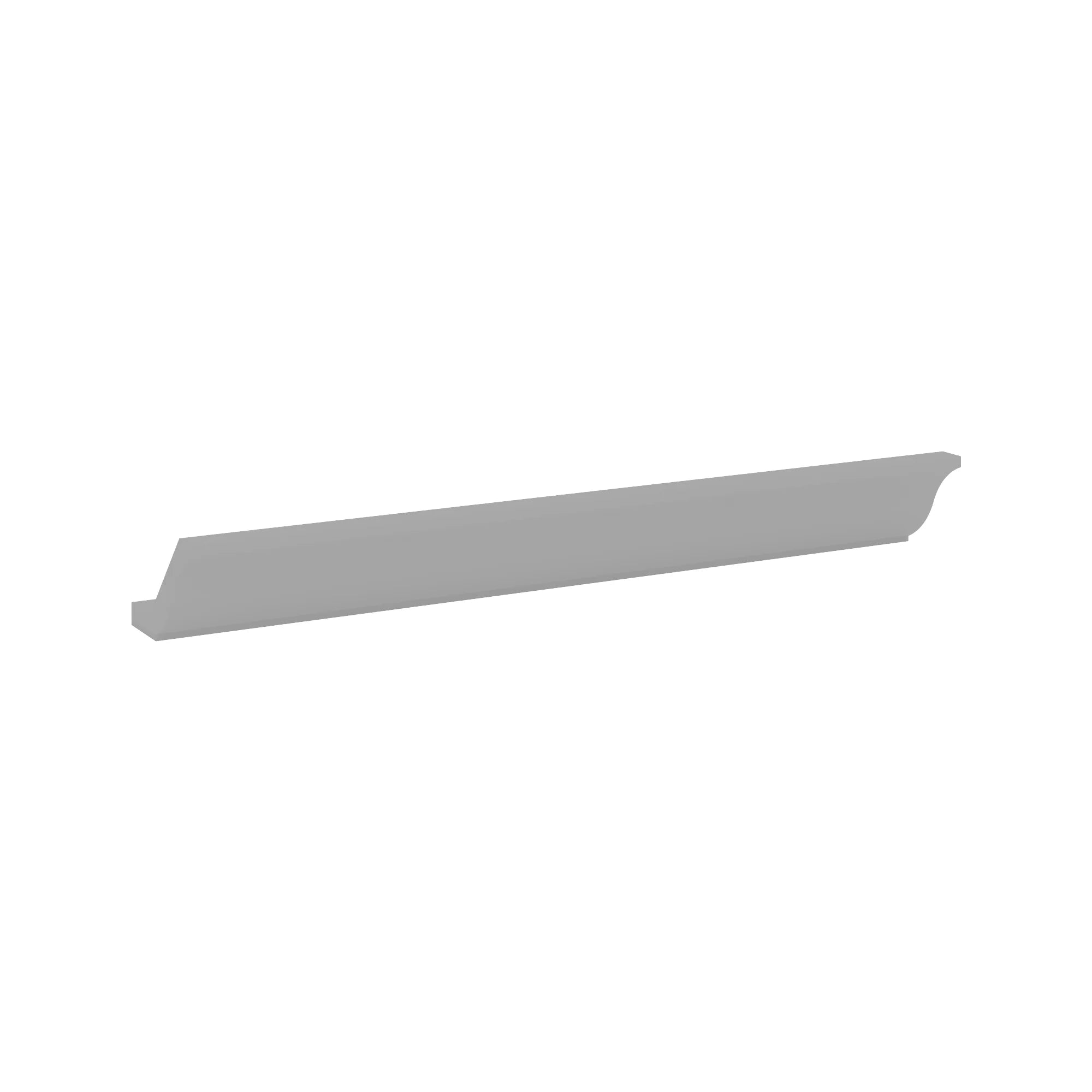J&K Castle Grey S5 96" W Large Crown Molding with Base