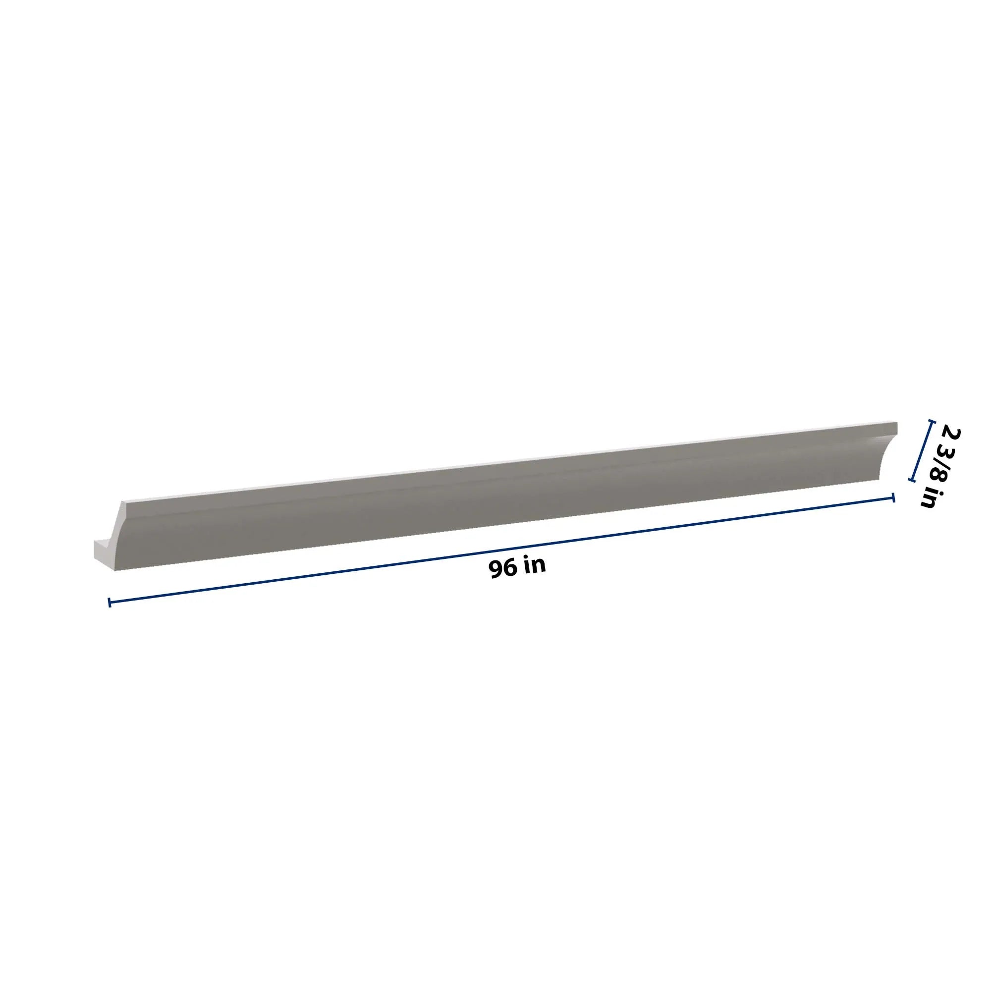 J&K Greige K3 96" W 10 3-1/4 Cove Molding with Base