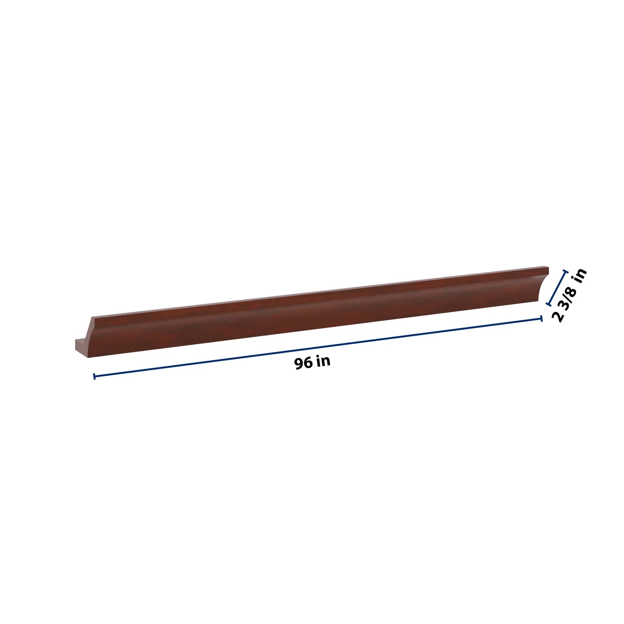 J&K Mahogany J5 96" W 10 3-1/4 Cove Molding with Base