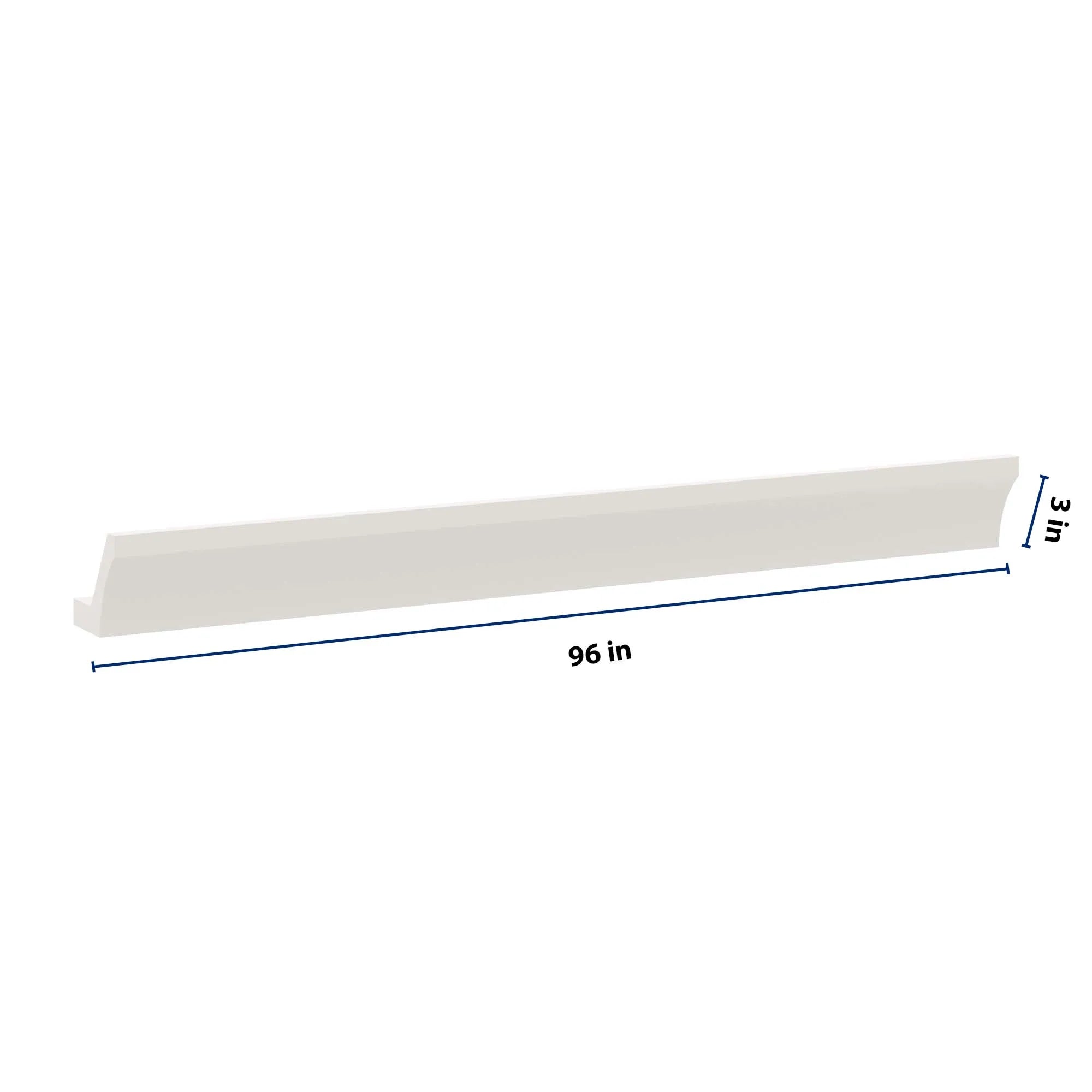 J&K Dove E1 96" W 10 4-1/4 Cove Molding with Base