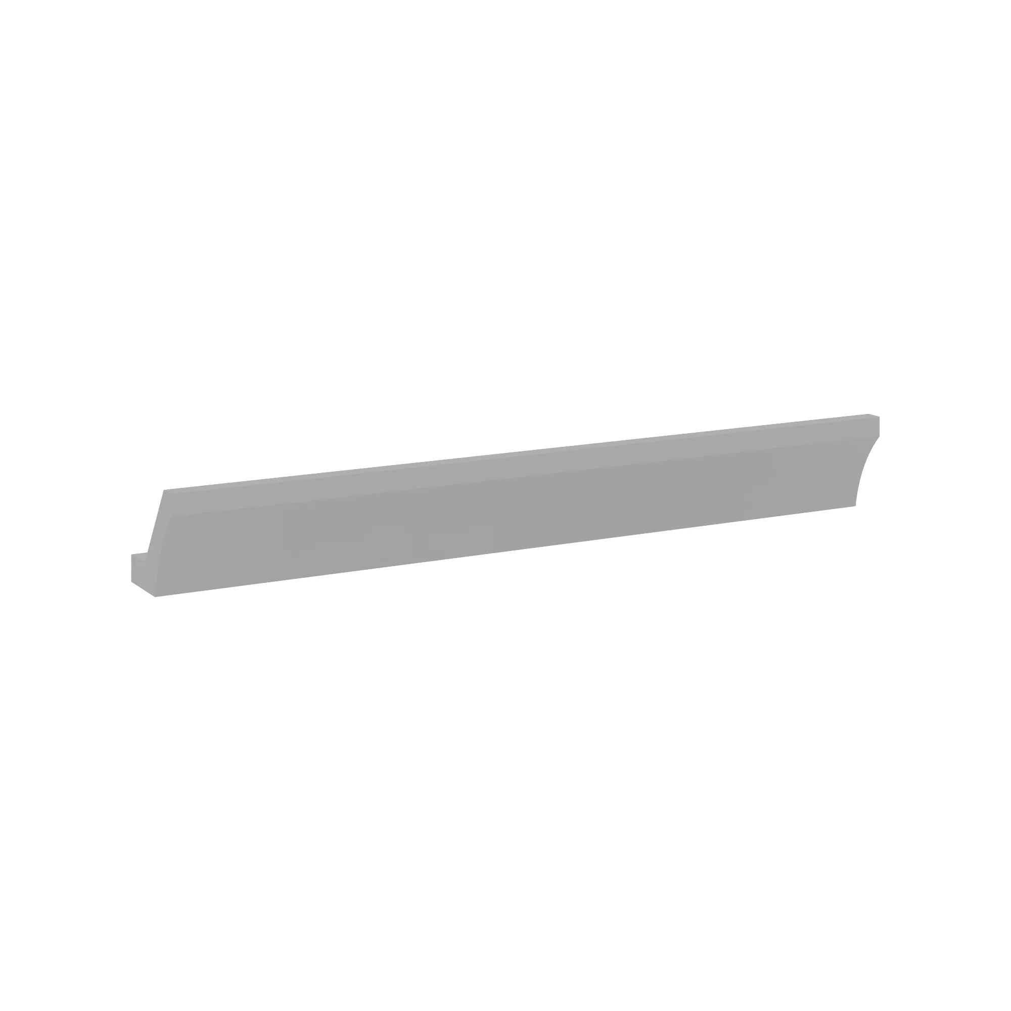 J&K Castle Grey S5 96" W Large Cove Molding with Base