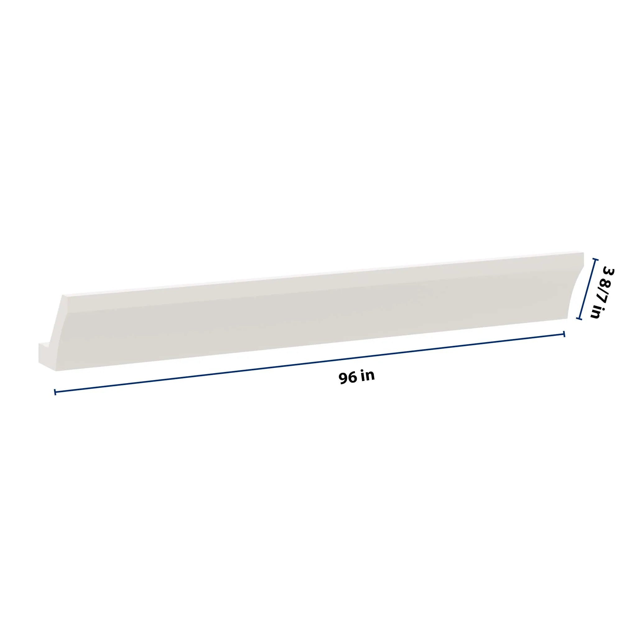 J&K Dove E1 96" W Large Cove Molding with Base