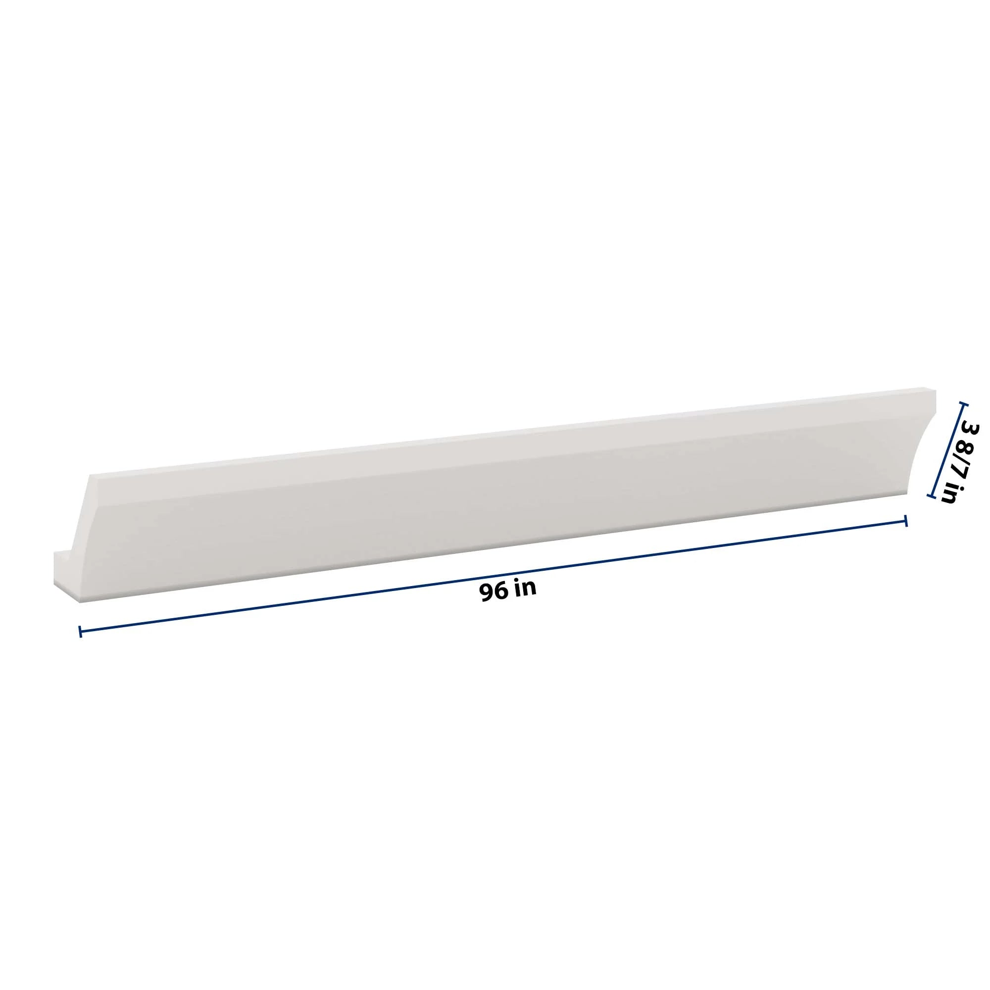 J&K Pure B5 96" W Large Cove Molding with Base