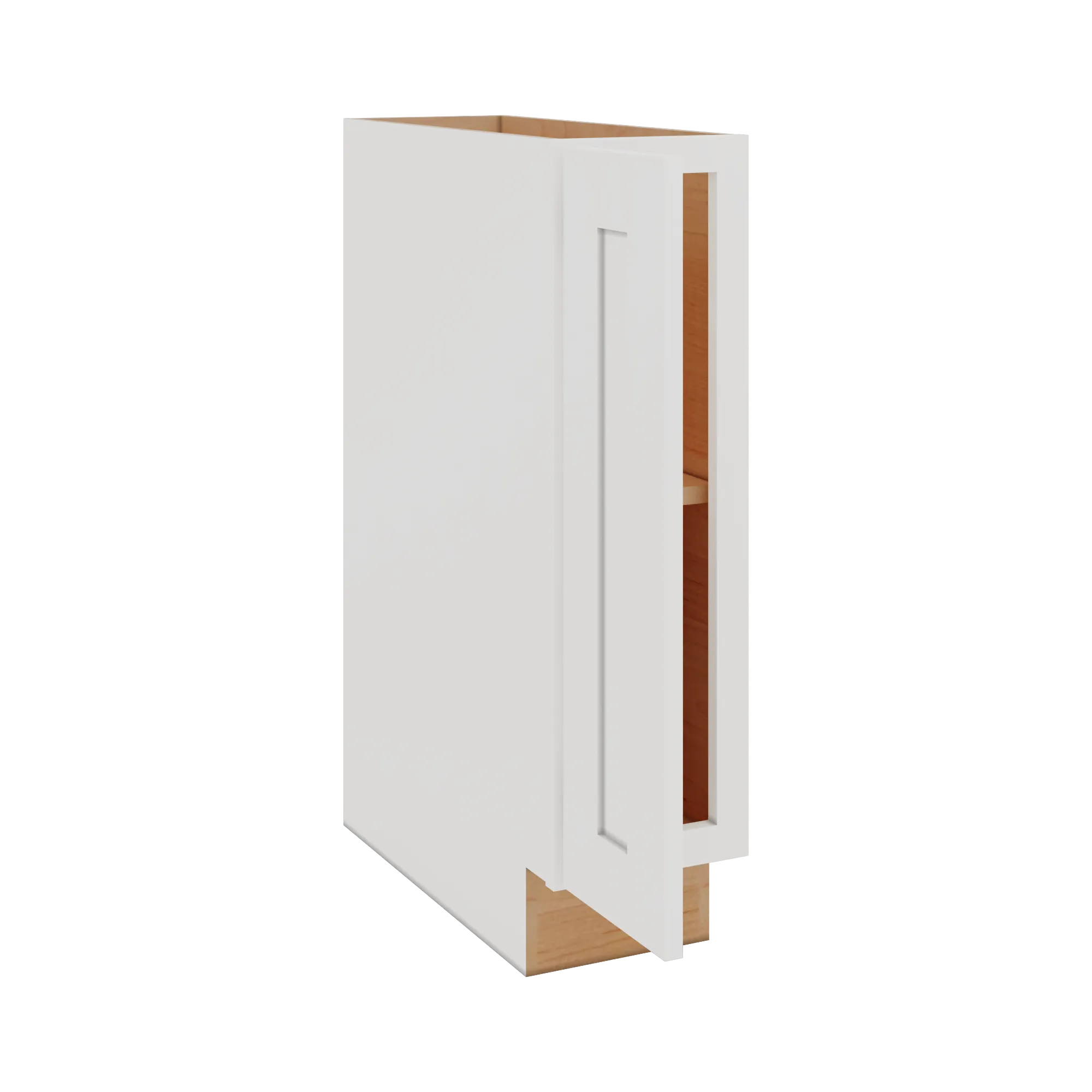 Modernform Cabinet White Shaker 09" W X 34 1/2" H X 24" D Full Height Single Door Base Cabinet
