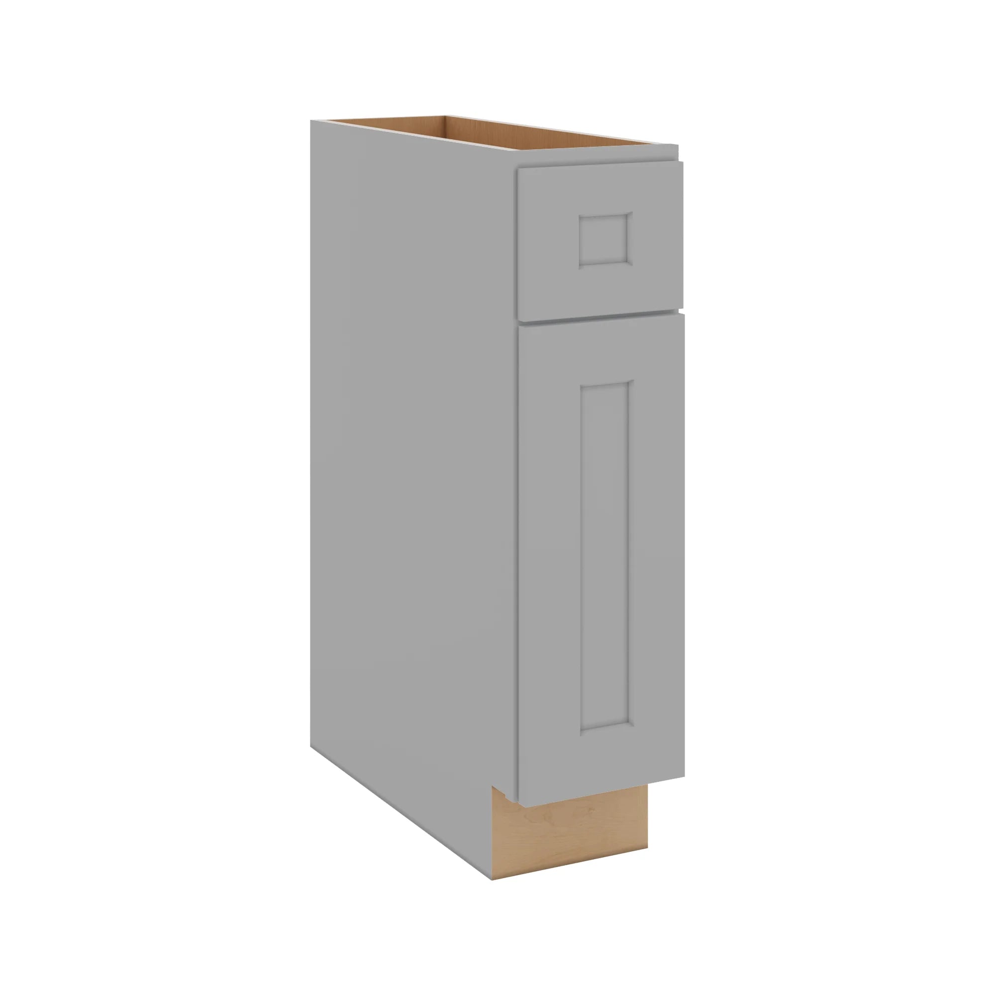 J&K Castle Grey S5 Single Door Standard Base Cabinet - 9" W