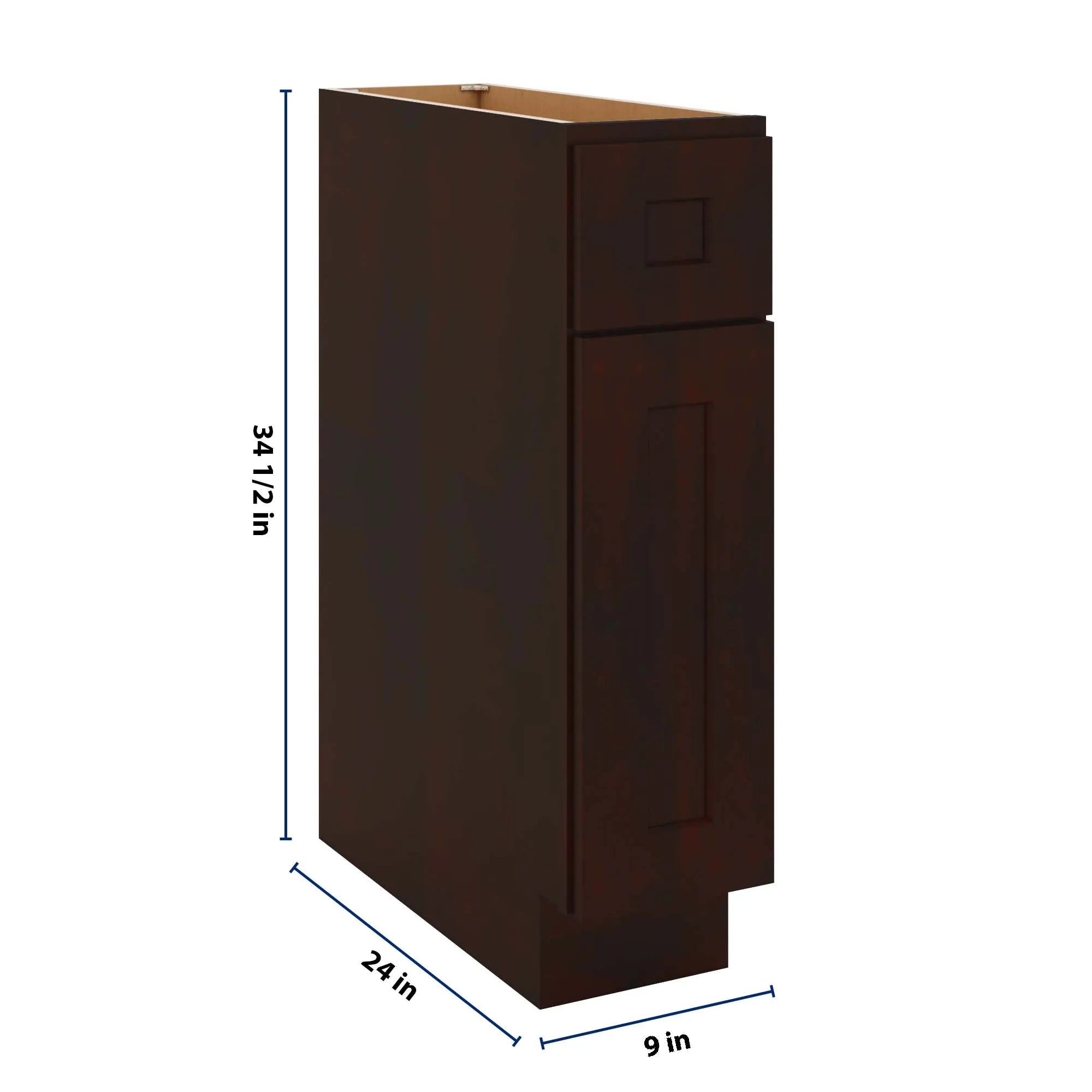 J&K Java Coffee S1 Single Door Standard Base Cabinet - 9" W