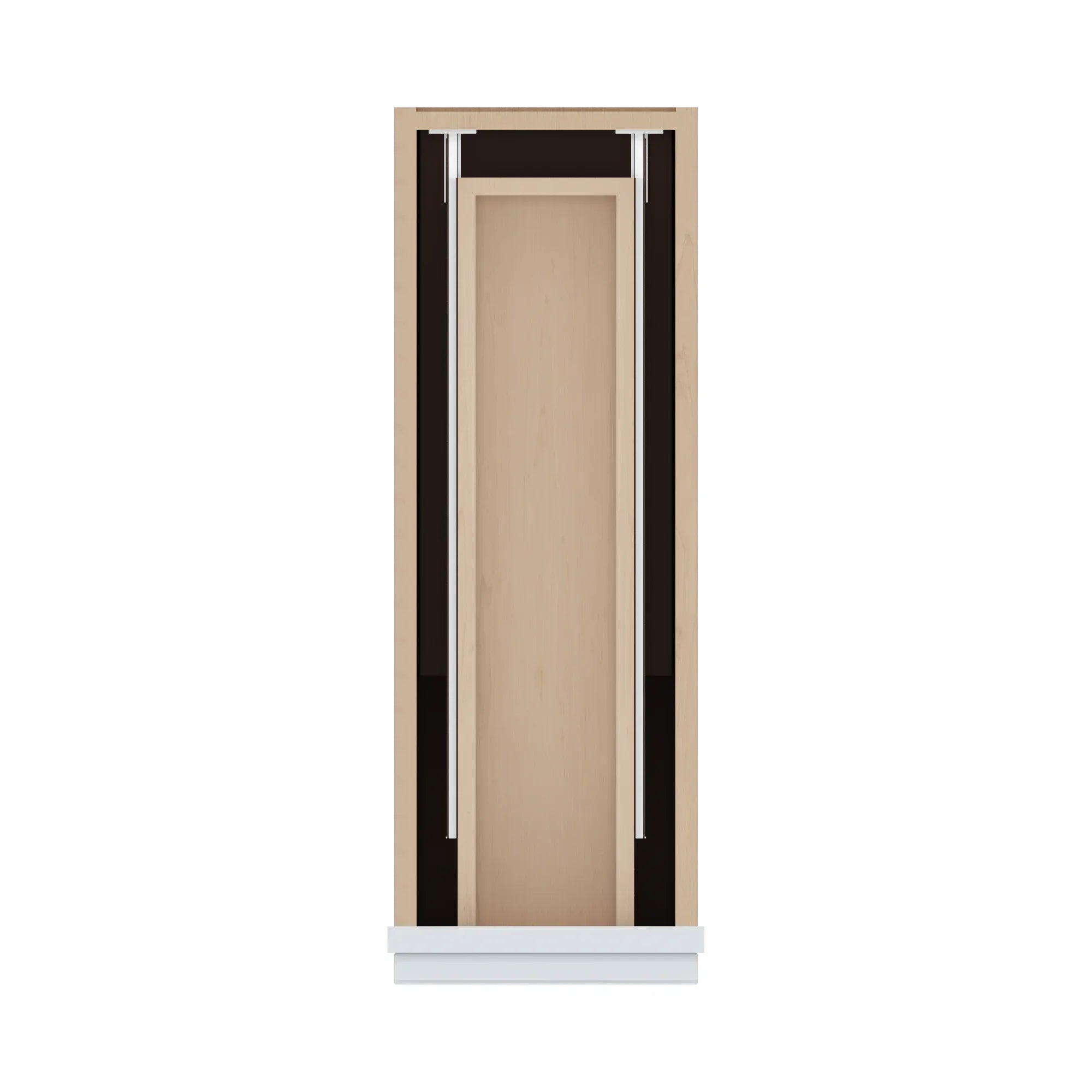J&K White Shaker S8 Single Door Standard Base Cabinet 9" W