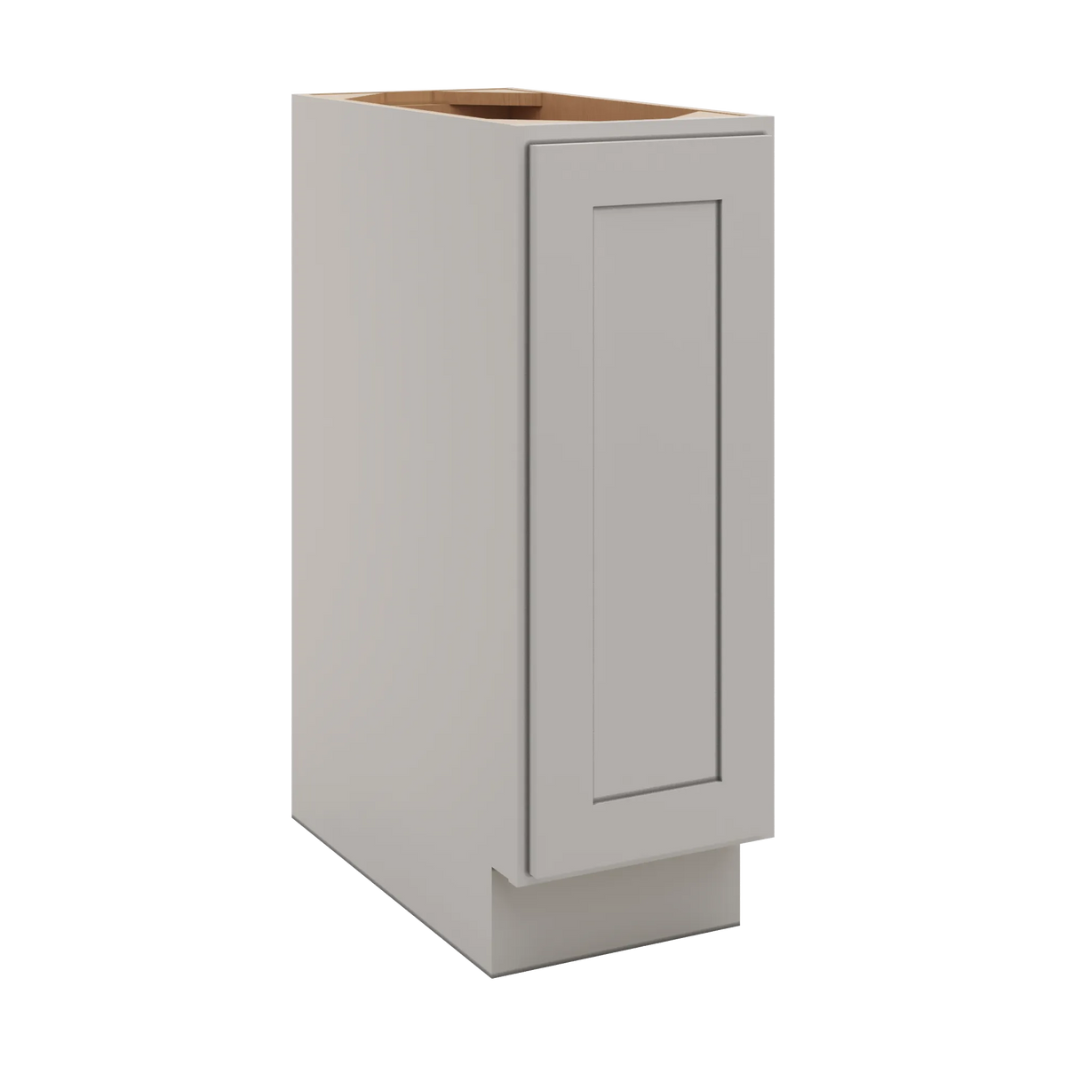 CNC Luxor 5-Piece Misty Grey 12" W Full Height Single Door Base Cabinet W/ 1 Pullout Shelf