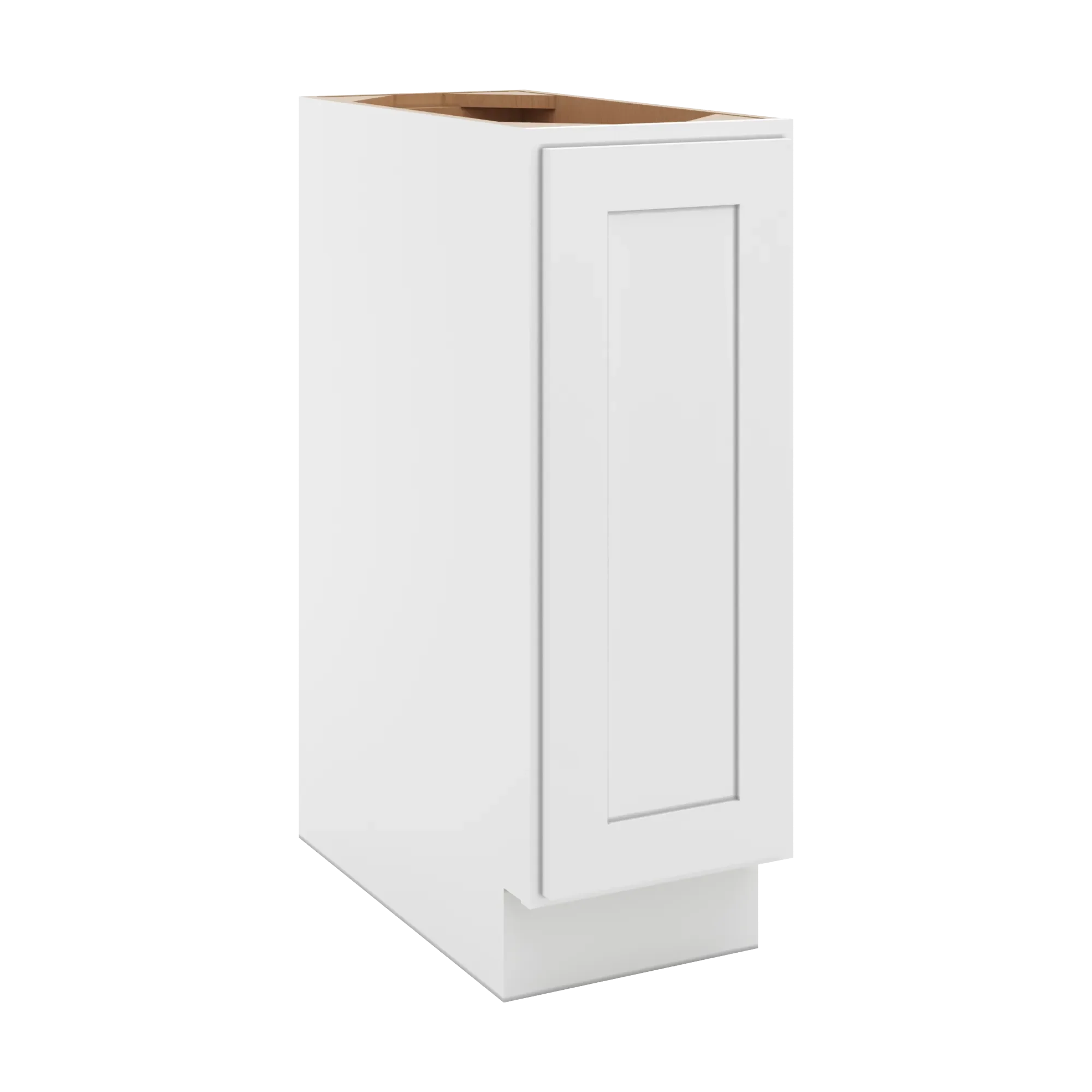 cnc luxor 5 piece white 12 w full height single door base cabinet w 2 pullout shelf