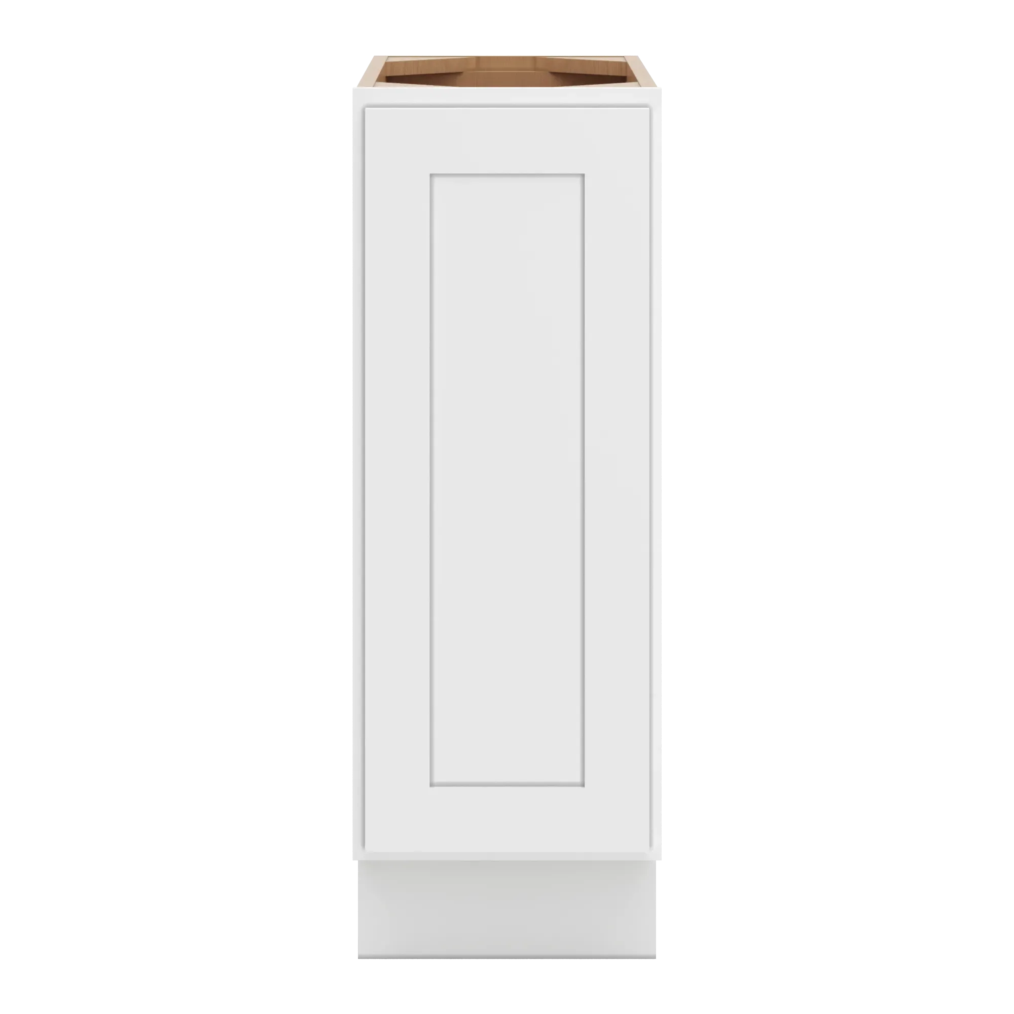 cnc luxor 5 piece white 12 w full height single door base cabinet w 2 pullout shelf