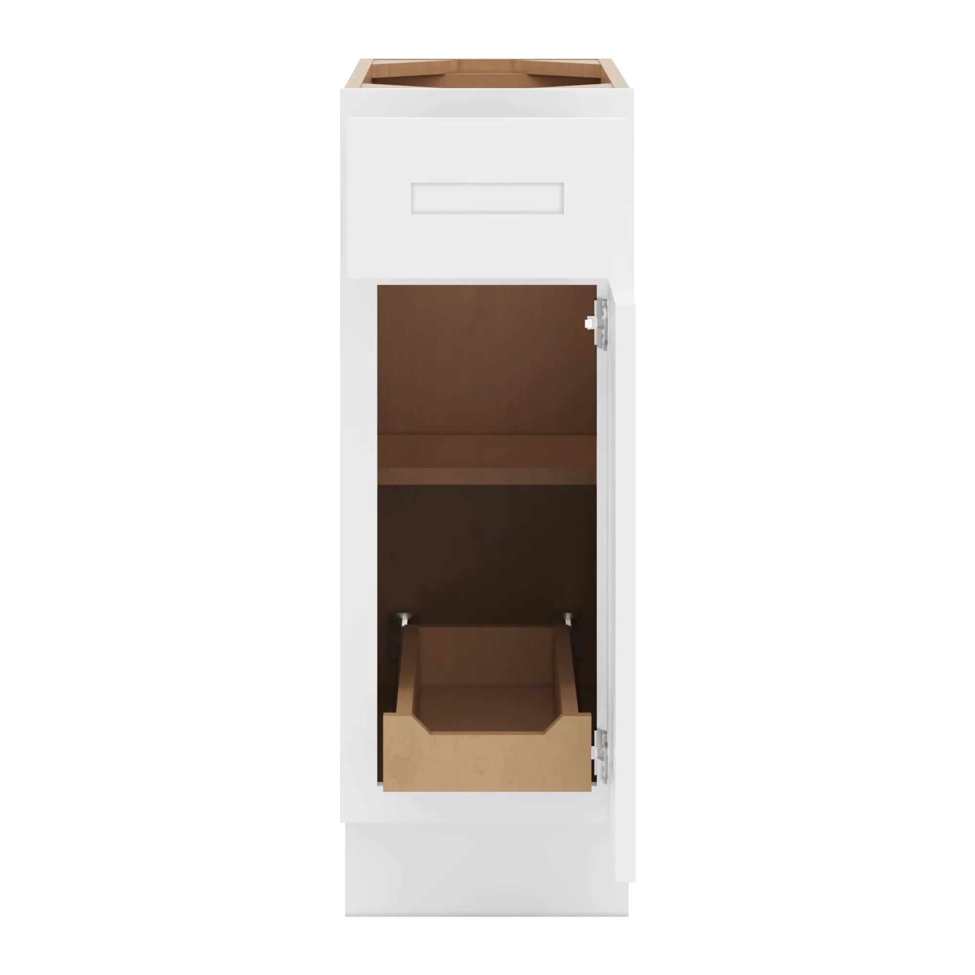 cnc luxor 5 piece white 12 w single door base cabinet w 1 pullout shelf