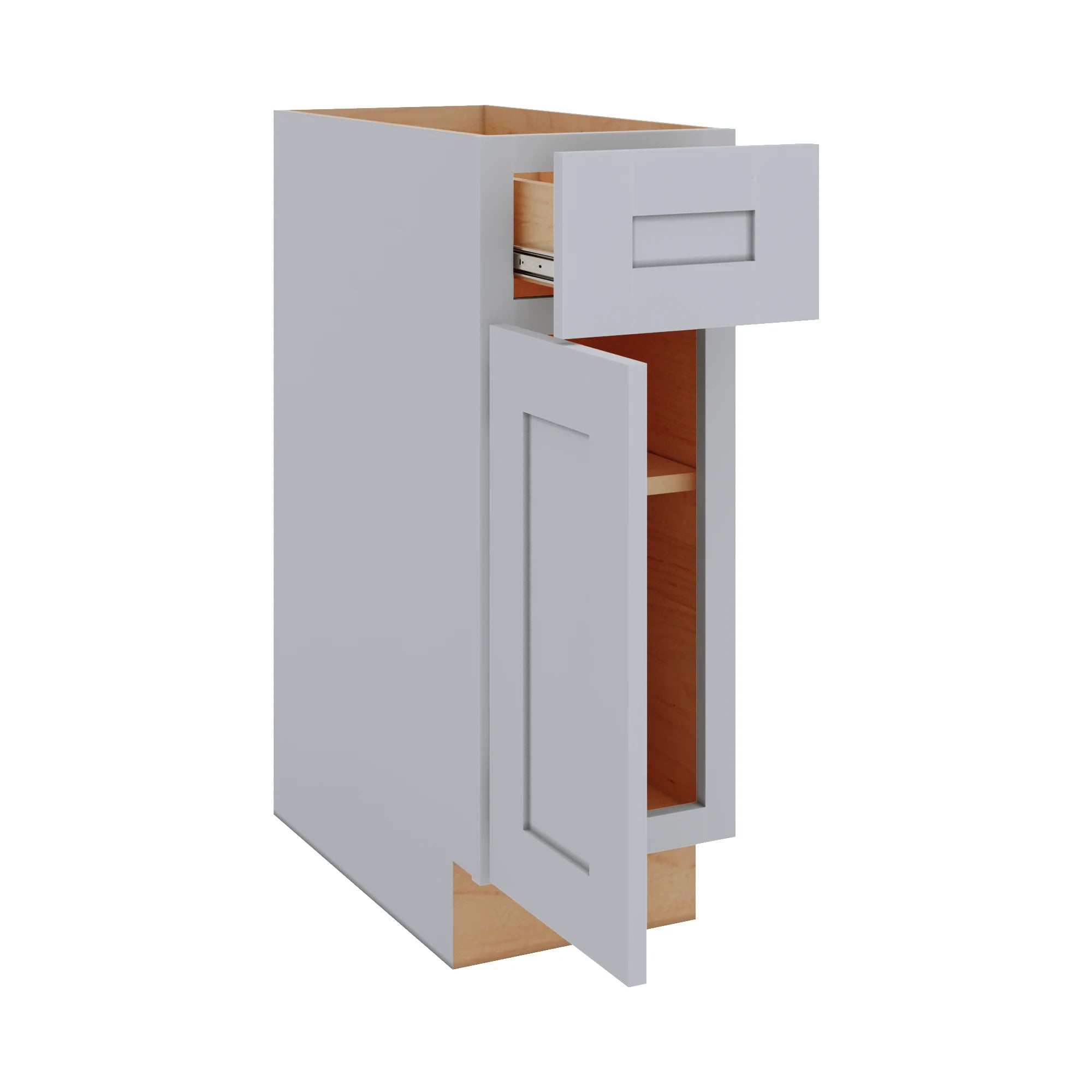 Modernform Cabinet Grey Shaker 12" W X 34 1/2" H X 24" D Single Door Base Cabinet